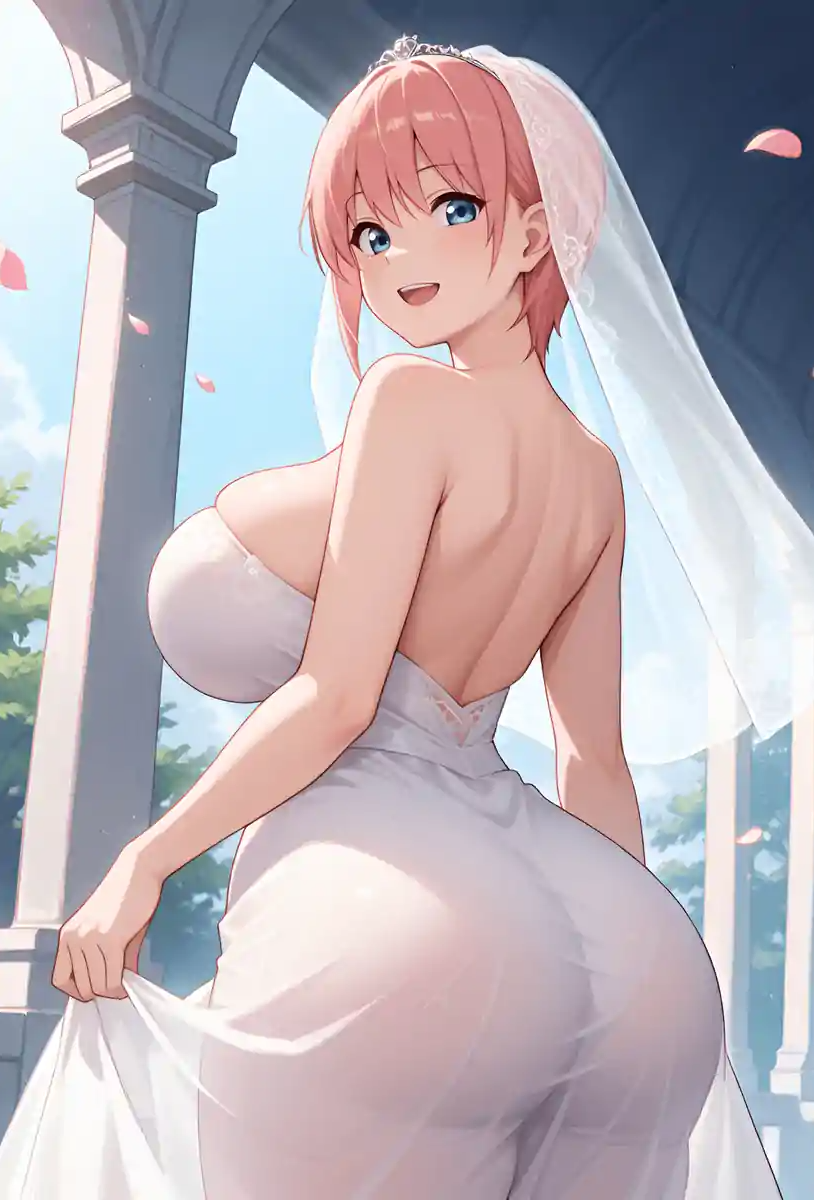 新婚娇妻穿着婚纱在醉酒老公旁边被公公后入