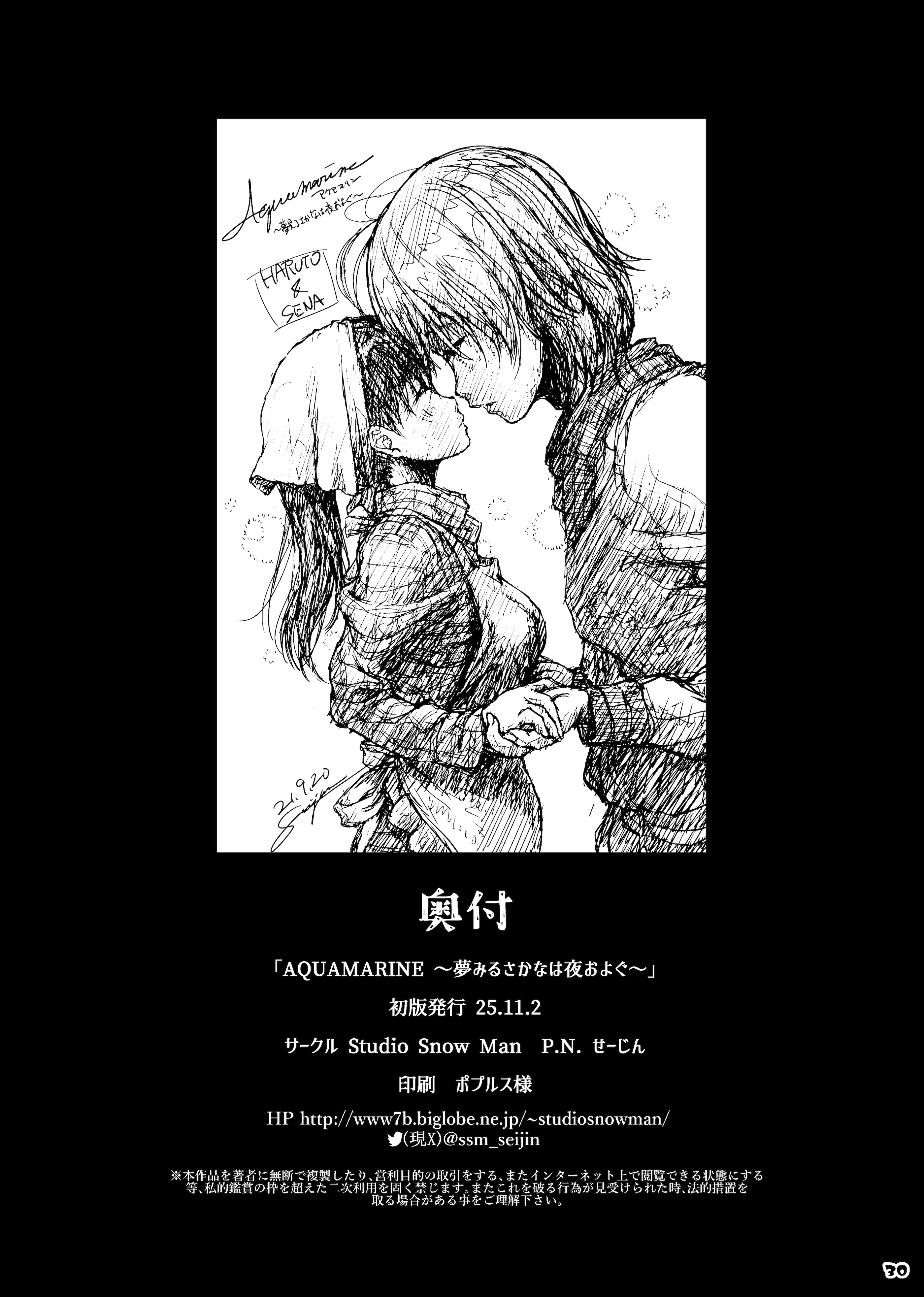 [日本漫画] [Studio Snow Man (せーじん)] AQUAMARINE ～夢みるさかなは夜およぐ～ [DL版] 单本,萝莉,调教,强奸,巨乳大奶,同性,单女#[33P]-30