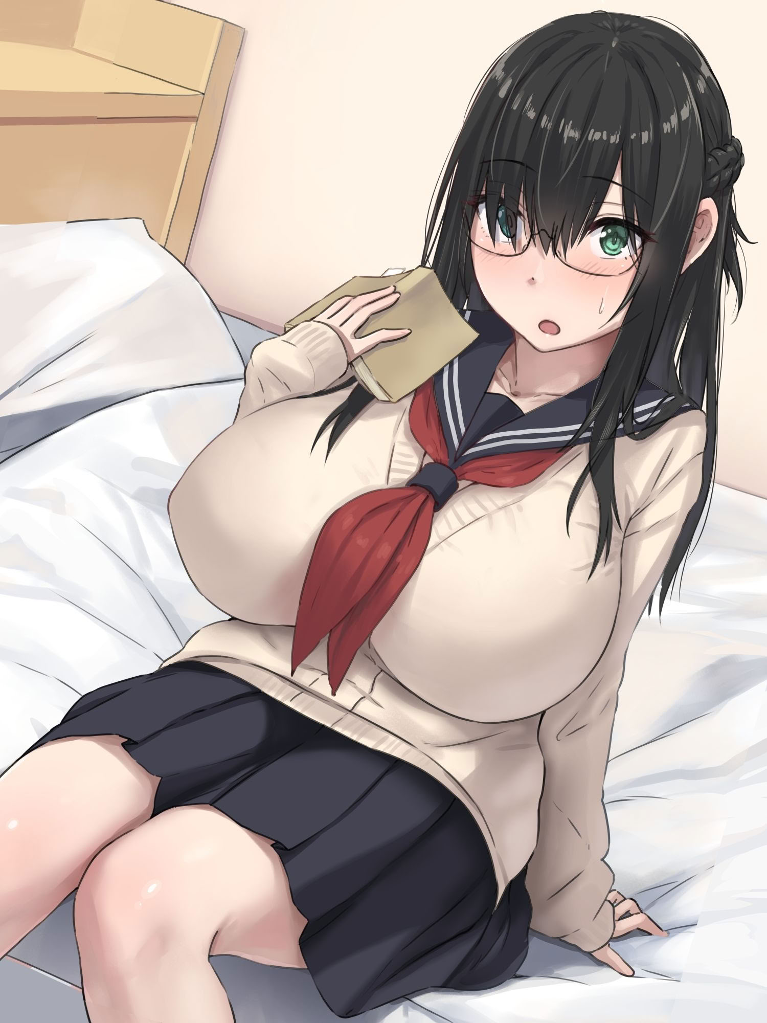 [日本漫画] [inTheWorks (夏石名無)] 文学少女と幼馴染くん 单本,巨乳大奶,女学生,露出,女学生制服,大阴茎#[19P]-17