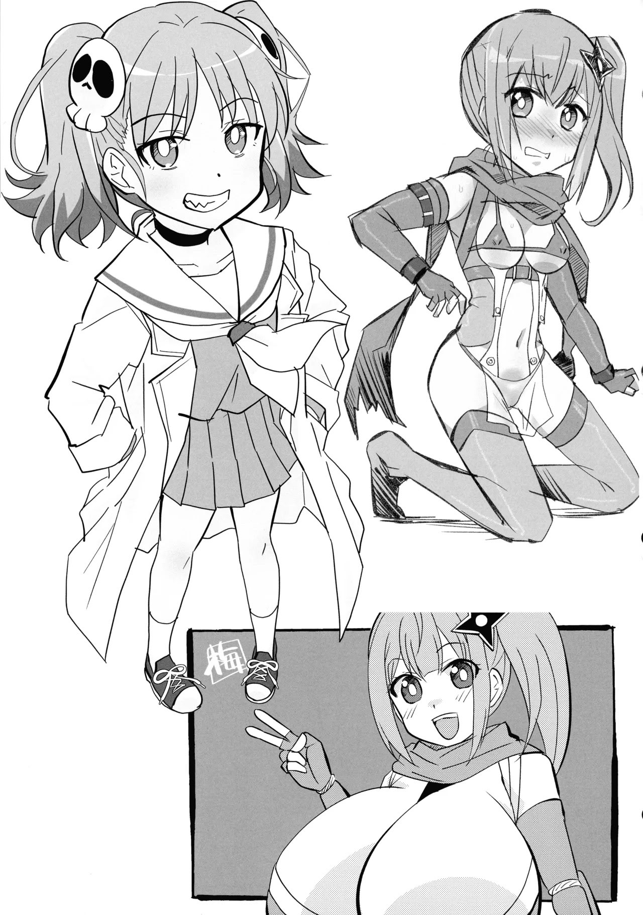 [日本漫画] (C106) [東ガル会 (快楽園梅香)] ニンジャガールキラーガール (忍者と殺し屋のふたりぐらし) [中国翻訳] 单本,女同百合,女学生制服,丝袜#[23P]-18