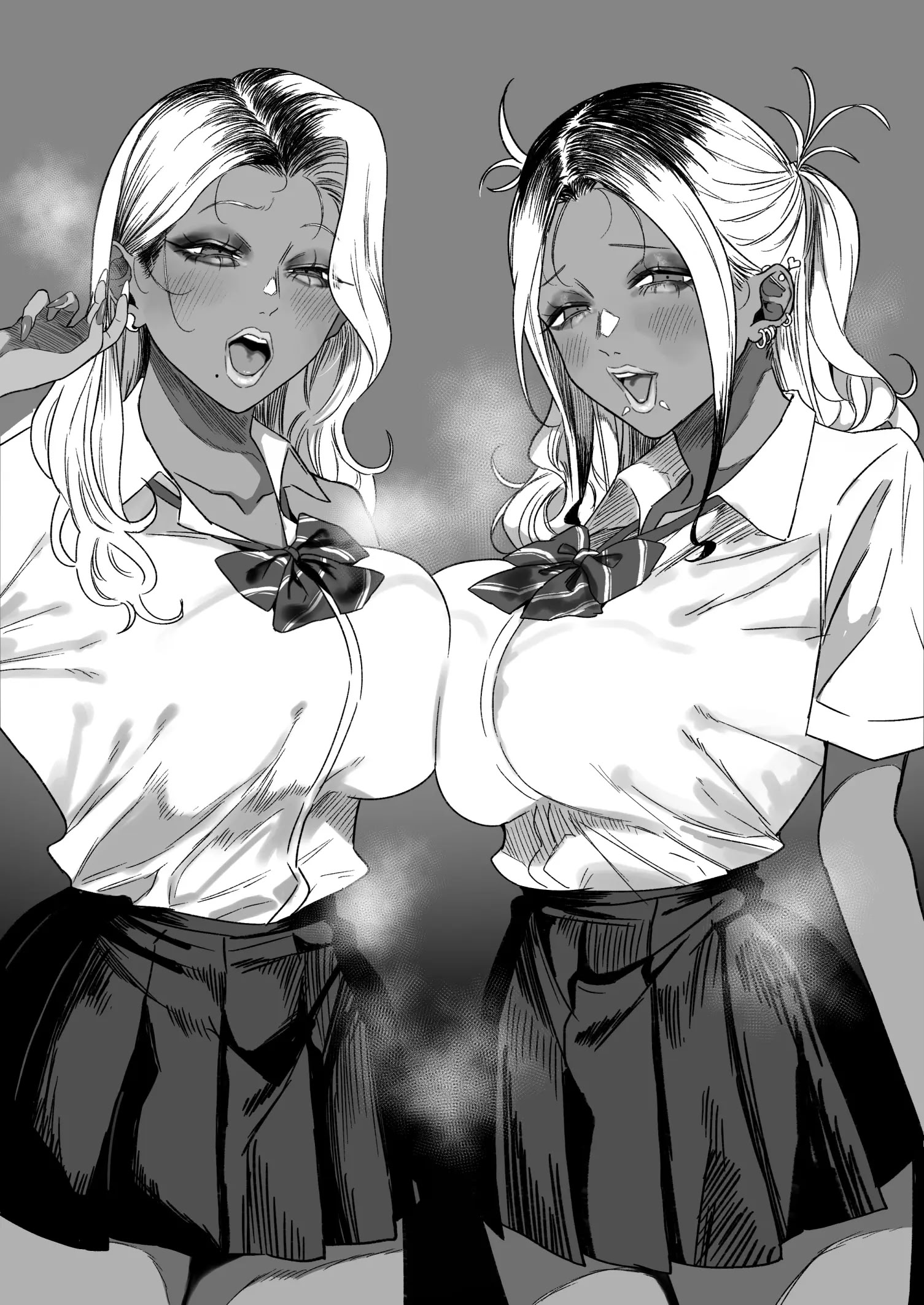[日本漫画] [るち餡] オタクくん「ギャルは臭そうな程エロい」｜ 阿宅：「辣妹那股‘臭’味才最涩呢」[Chinese] 单本,女学生制服,3P,暗黑皮肤#[8P]-8