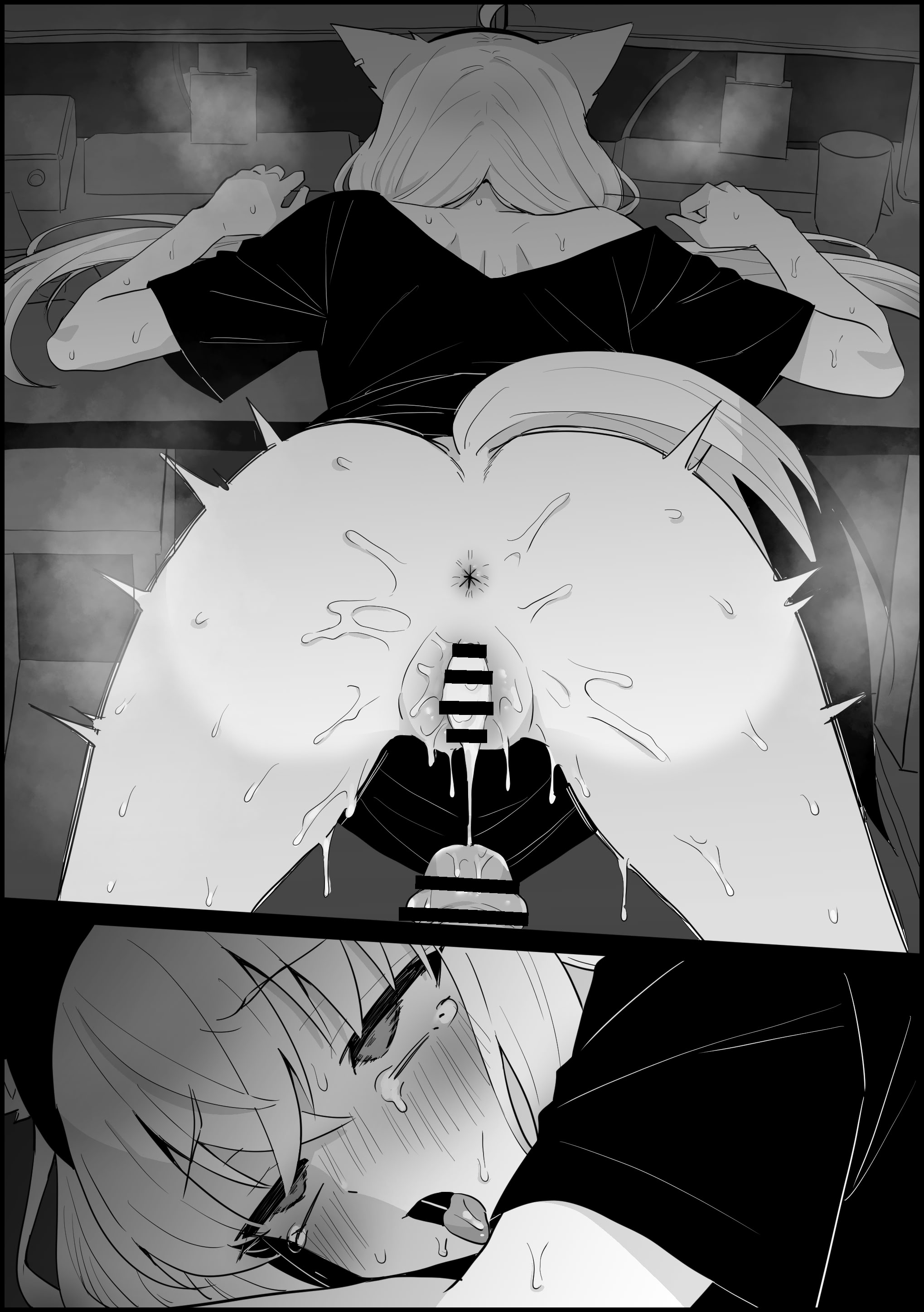[日本漫画] [こけもも] 配信中に見知らぬ男が乱入し、襲われてる所を晒しちゃう (白上フブキ) 单本,单女,兽耳#[14P]-14