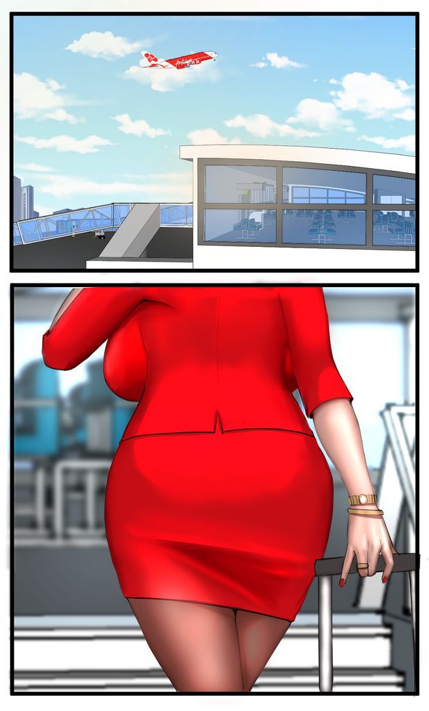 [日本漫画] [淫乱的空姐妈妈][Scarlett Ann] Milf Airline 辣妈航空 1 单本,熟女人妻,巨乳大奶,全彩#[51P]-10
