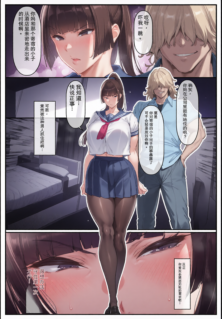 [日本漫画] [彩漫社][シロクロスキー] ポニテちゃんはアナルに屈しない！1-2 单本,巨乳大奶,女学生,露出,女学生制服,全彩,大阴茎,内衣,丝袜#[36P]-4