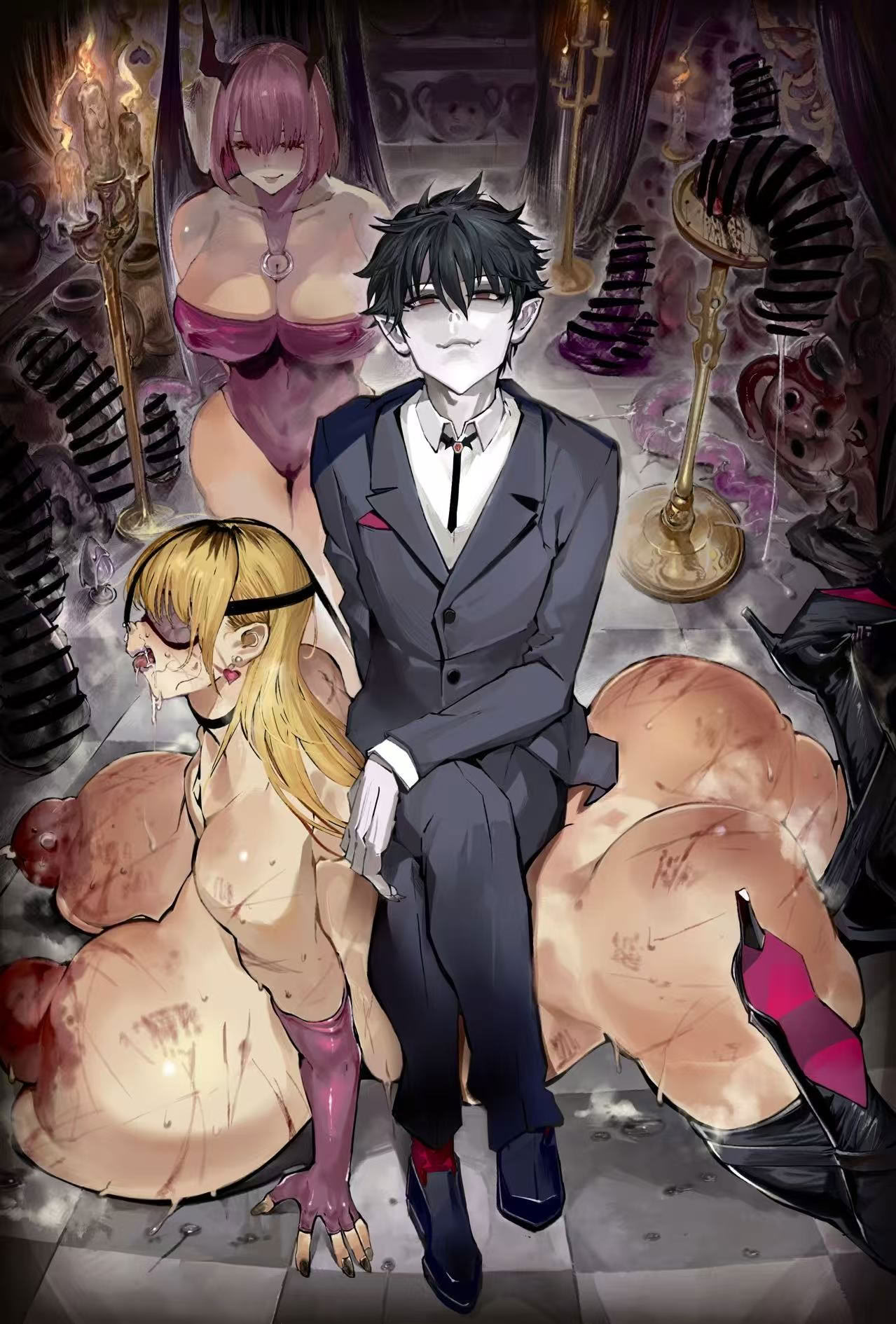 [日本漫画] [Hiro潶] 《兽X王X兽》猴子戏法——人间篇 单本,巨乳大奶,露出,衣领#[37P]-1