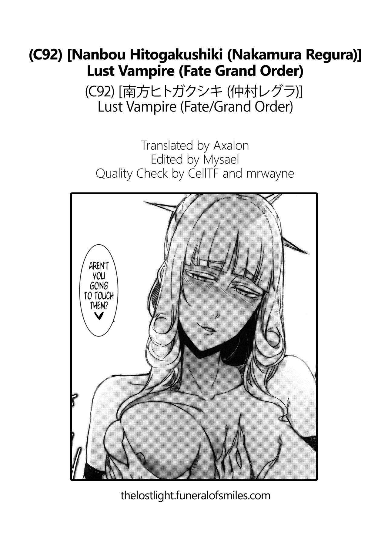 [日本漫画] (C92) [Nanbou Hitogakushiki (Nakamura Regura)] Lust Vampire (Fate/Grand Order)  单本,巨乳大奶,单女,单男,泳装#[28P]-27