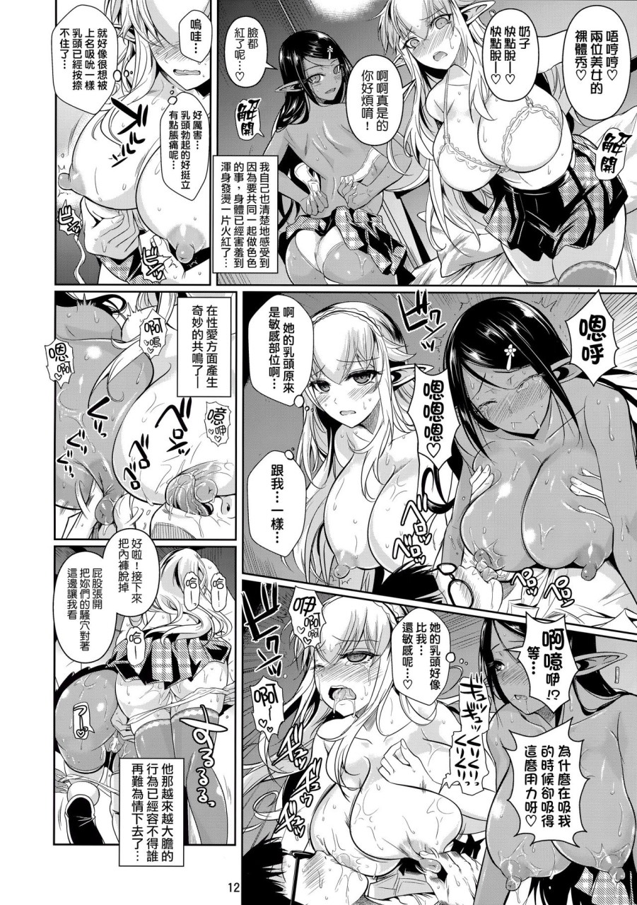 [日本漫画] ハイエルフ×ハイスクール 白×黒 单本,巨乳大奶,妖精#[44P]-14