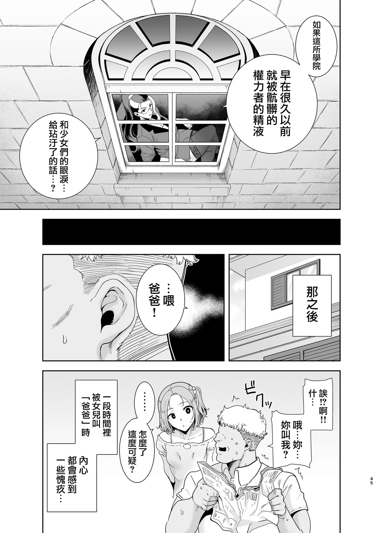 [Manga] Seika Girls' Academy High School Official Rod Uncle 4 Single book, big tits, black stockings#[47P]-45