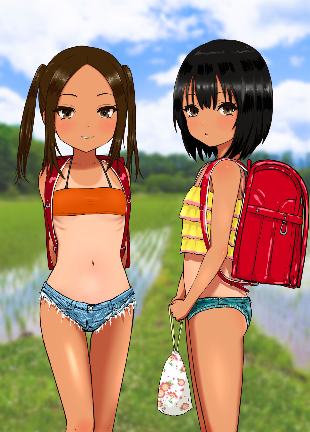 [Manga] Country sandwiches - I'm being turned into toys for two girls at a school with three students in the school Single book, loli, singta control#[71P]-36