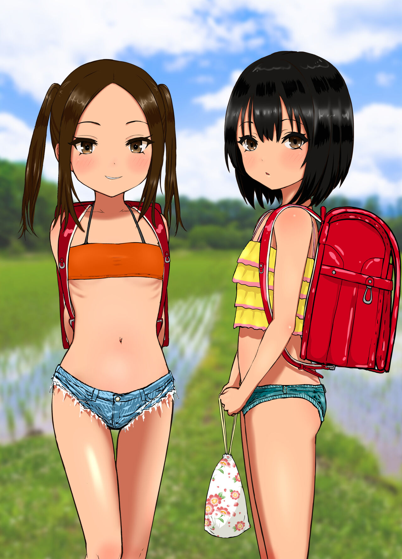 [Manga] Country sandwiches - I'm being turned into toys for two girls at a school with three students in the school Single book, loli, singta control#[71P]-37
