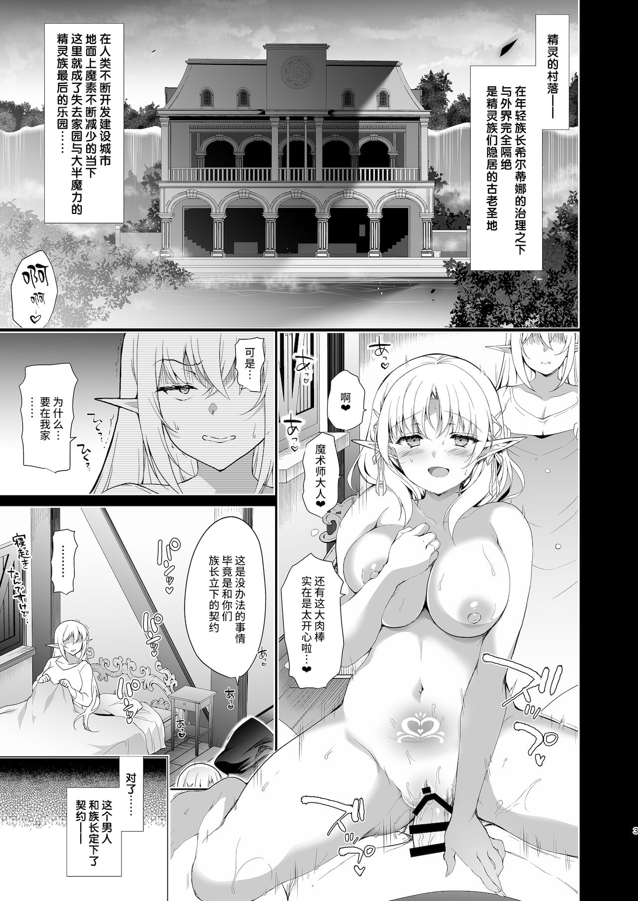 [Manga] Book to attach a lewd mark on an elf LEVEL:4 Single book, big breasts, black stockings, fairy#[54P]-5
