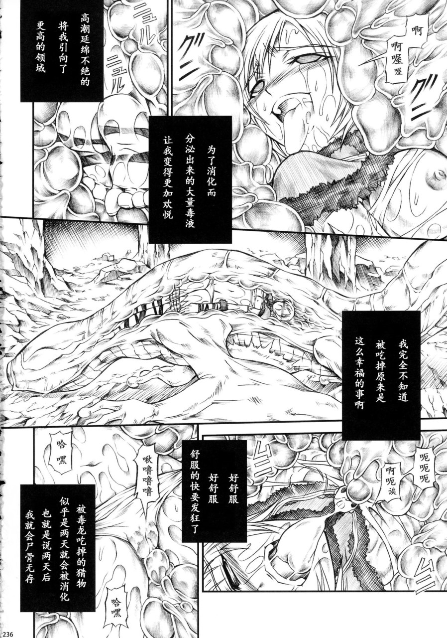 [日本漫画] (C90) [Yokohama Junky (魔狩十織)] ソロハンター達の生態 (モンスターハンター) [中国翻訳] 同人,调教,巨乳大奶#[246P]-236