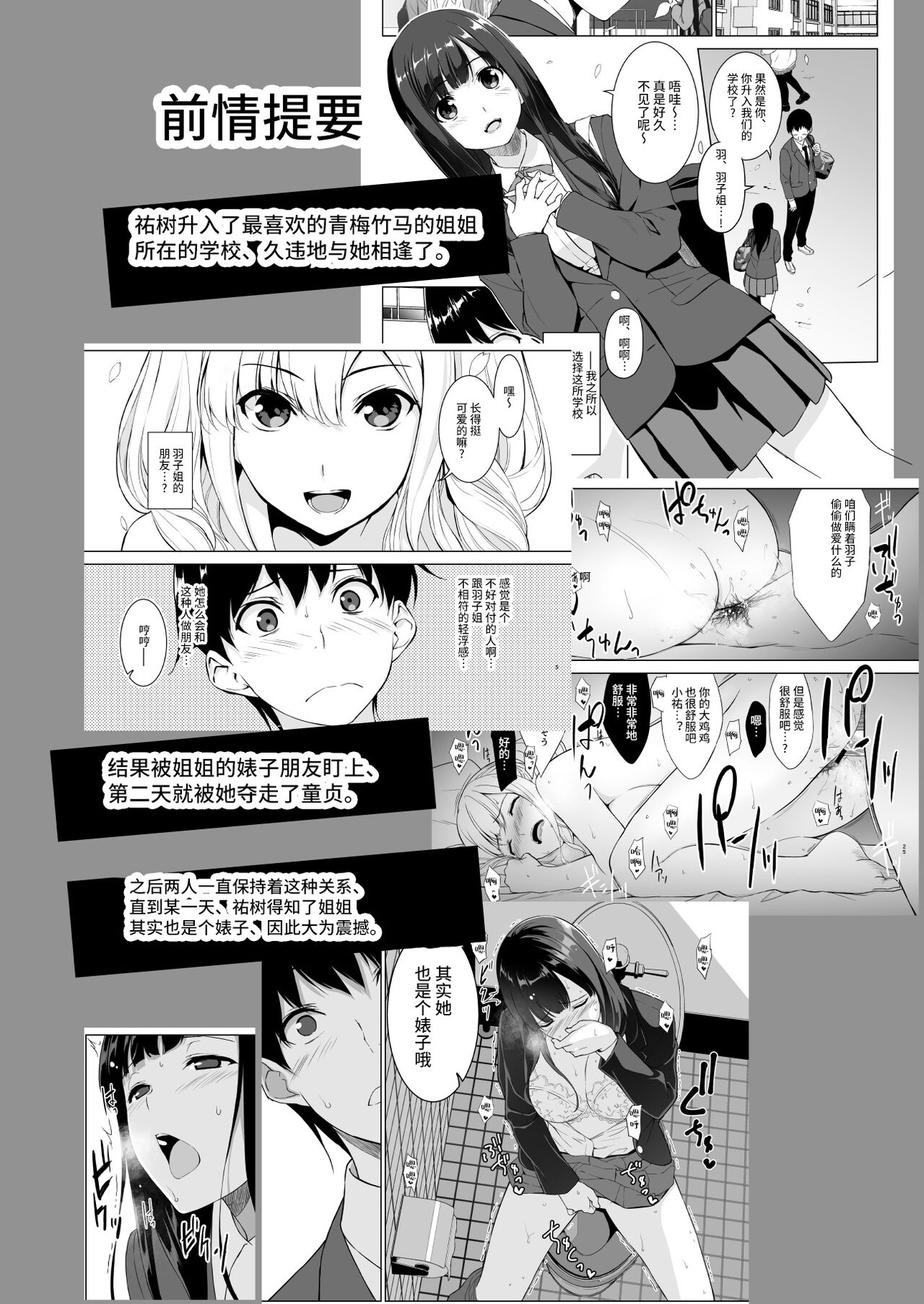 [日本漫画] [Ura FMO (Fumio)] Seiso na Ane ga Suki nanoni, Bitch to Sex Shiteru Ore 2 [Chinese]  单本,口交#[46P]-2