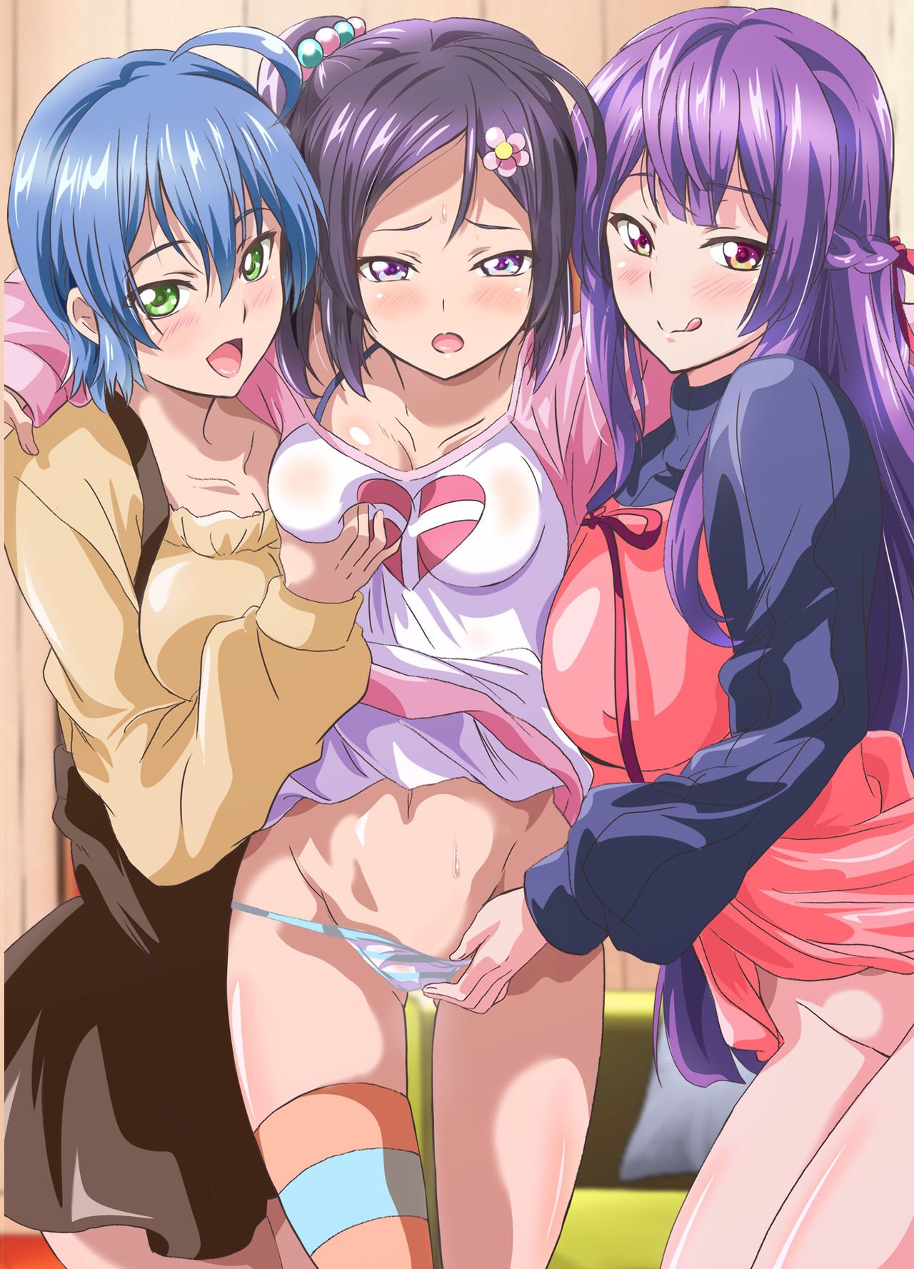 [Manga] [NCP (Washizuka Sh)] Kairaku ni Ochiru Oyak Wanari no Kirai na Aitsu n Zetsurin Chinp de Kairaku ni Ochita Watashi-tachi Single book, climax, ponytail, harem, group p#[49P]-2