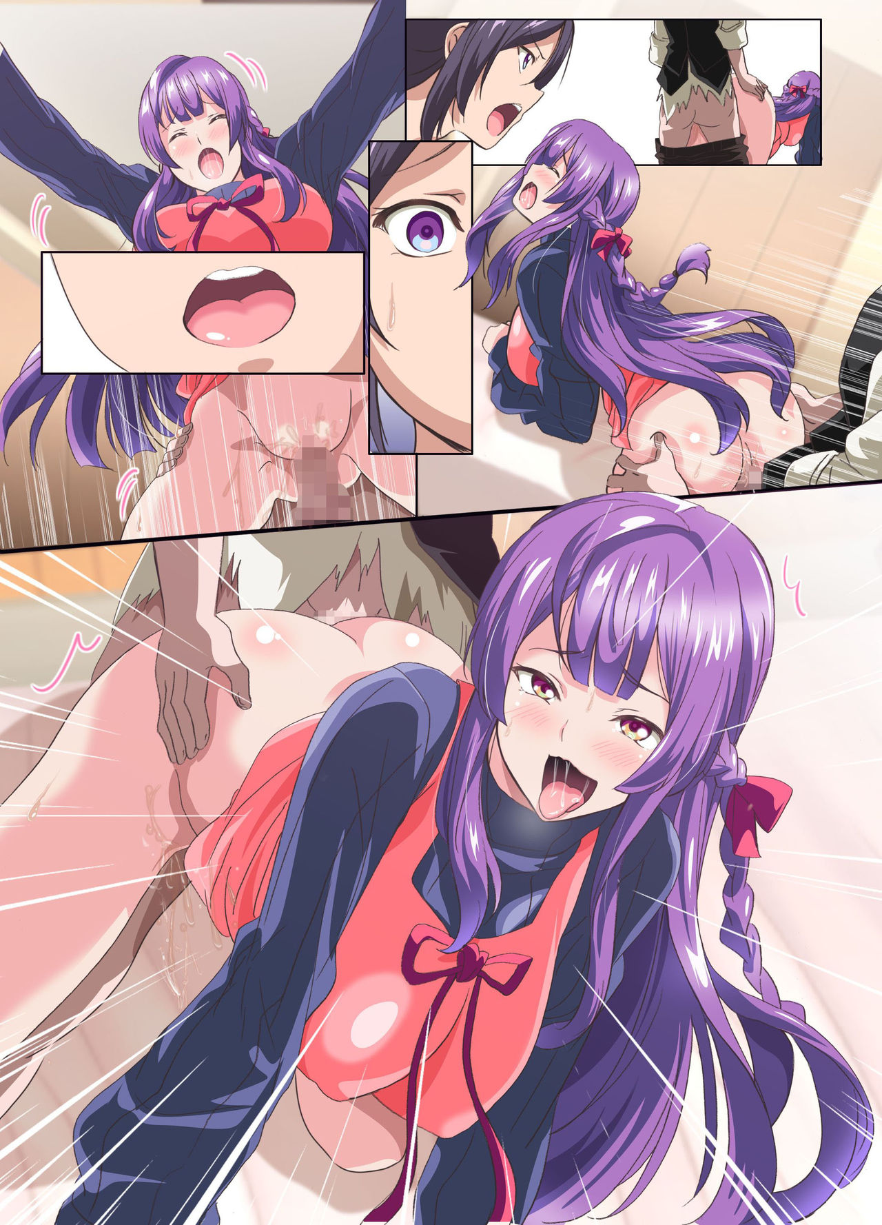 [Manga] [NCP (Washizuka Sh)] Kairaku ni Ochiru Oyak Wanari no Kirai na Aitsu n Zetsurin Chinp de Kairaku ni Ochita Watashi-tachi Single book, climax, ponytail, harem, group p#[49P]-38