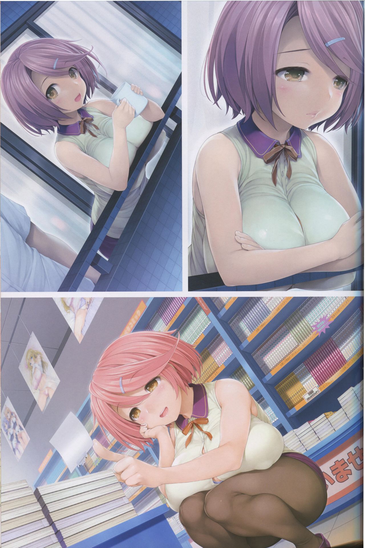 [日本漫画] LOVE CUBE ART WORKS 单本,巨乳大奶#[54P]-26