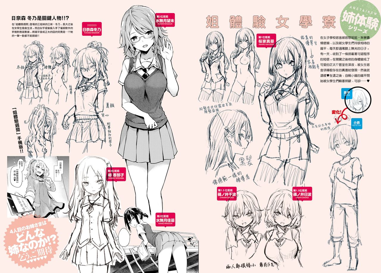 [日本漫画] Thick Sisters - みちきんぐ CHARACTER ART BOOK 单本,巨乳大奶#[19P]-12