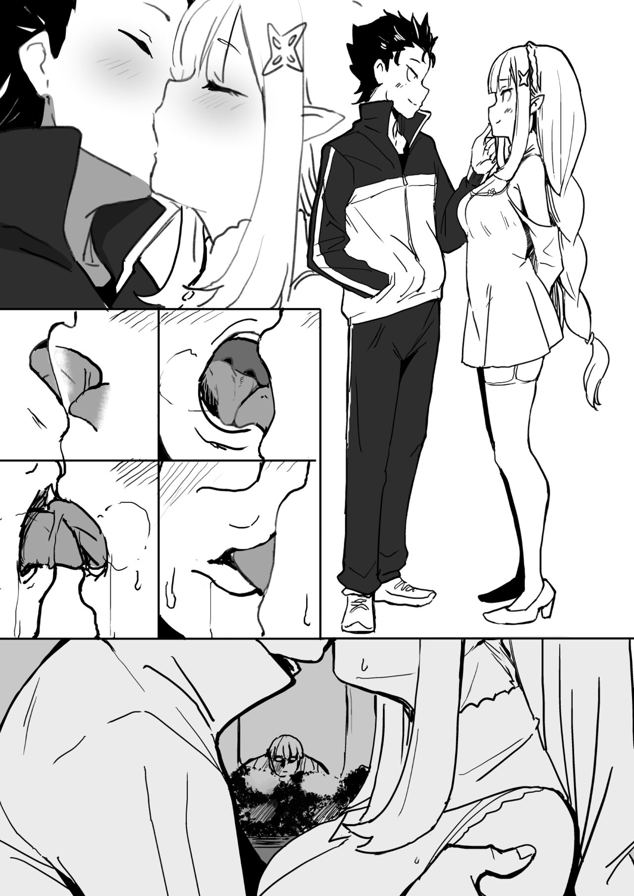 [Manga] [Oninarasu] EMT(NTR Part 2) (7/1) (Re: Zer kara Hajimeru Isekai Seikatsu) Single book, big tits, NTR, creampie#[11P]-1