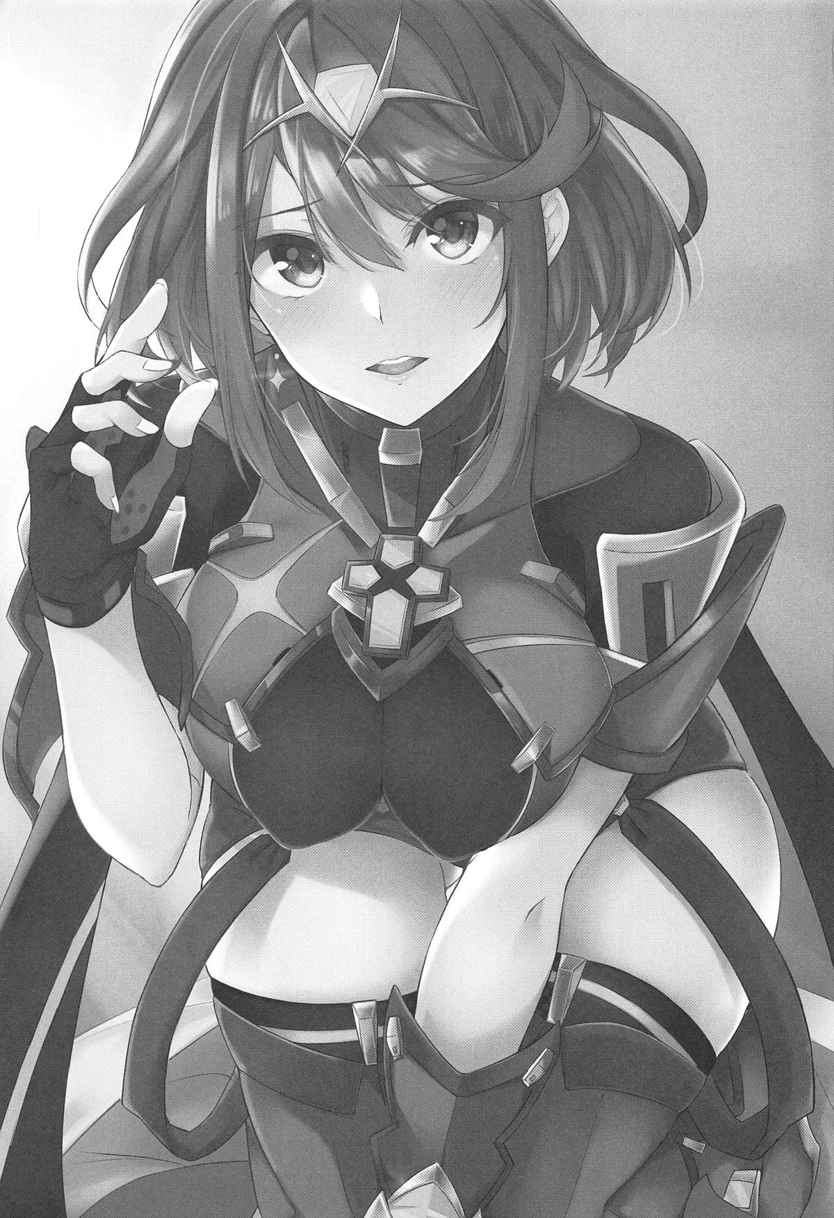 [Manga] (SC2019 Spring) [Trateptt (Tetra)] Rakuen (Xenblade Chrnicles 2) [Chinese] [ Single book, Zhengtai Control, single female, single male, stockings#[22P]-2