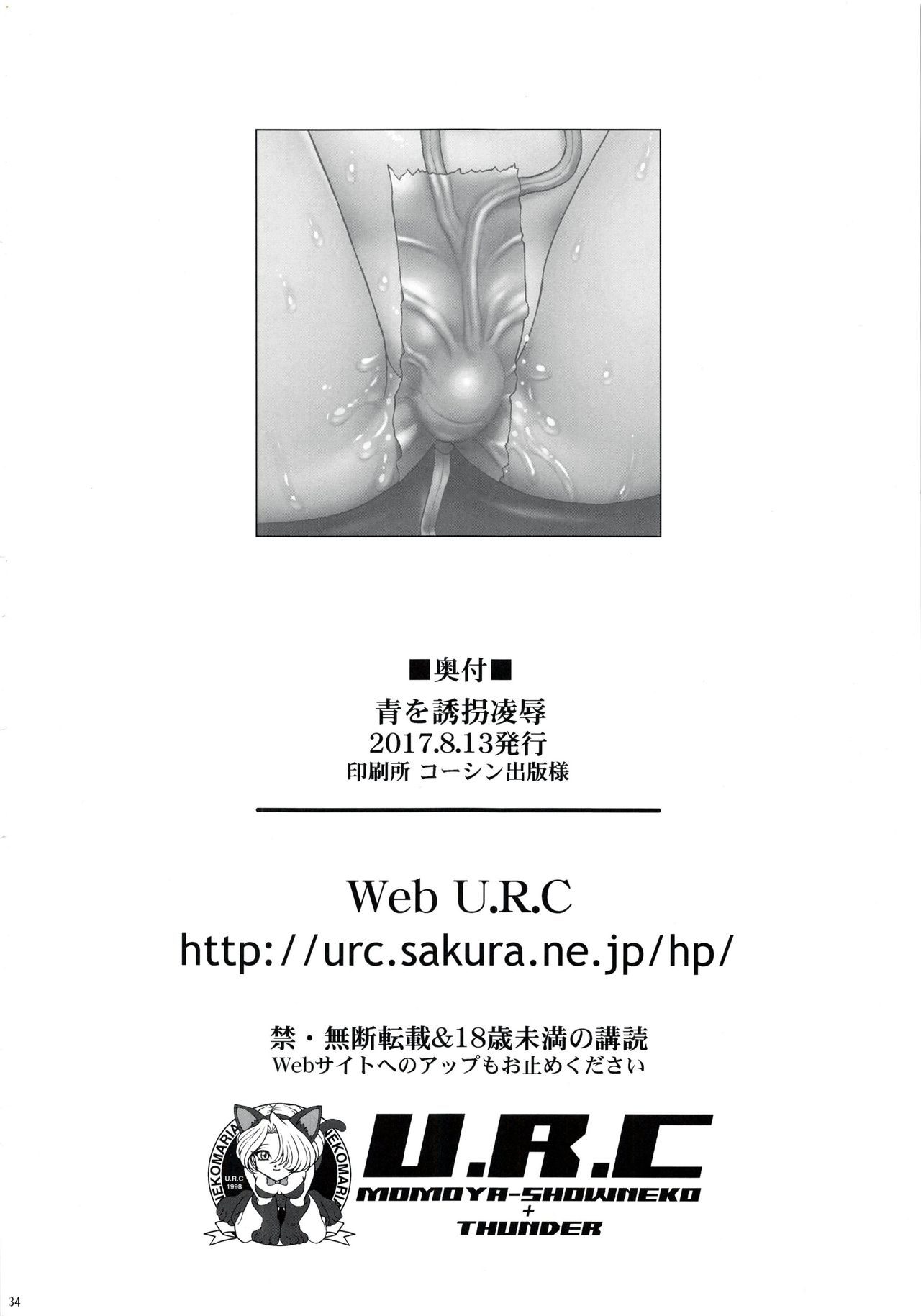 [日本漫画] (C92) [U.R.C (Momoya Show-Neko)] AO o Yuukai Ryoujoku (Kirakira PreCure a la Mode)  单本,肛门,强奸,单女,群P,两穴同时插入#[33P]-32