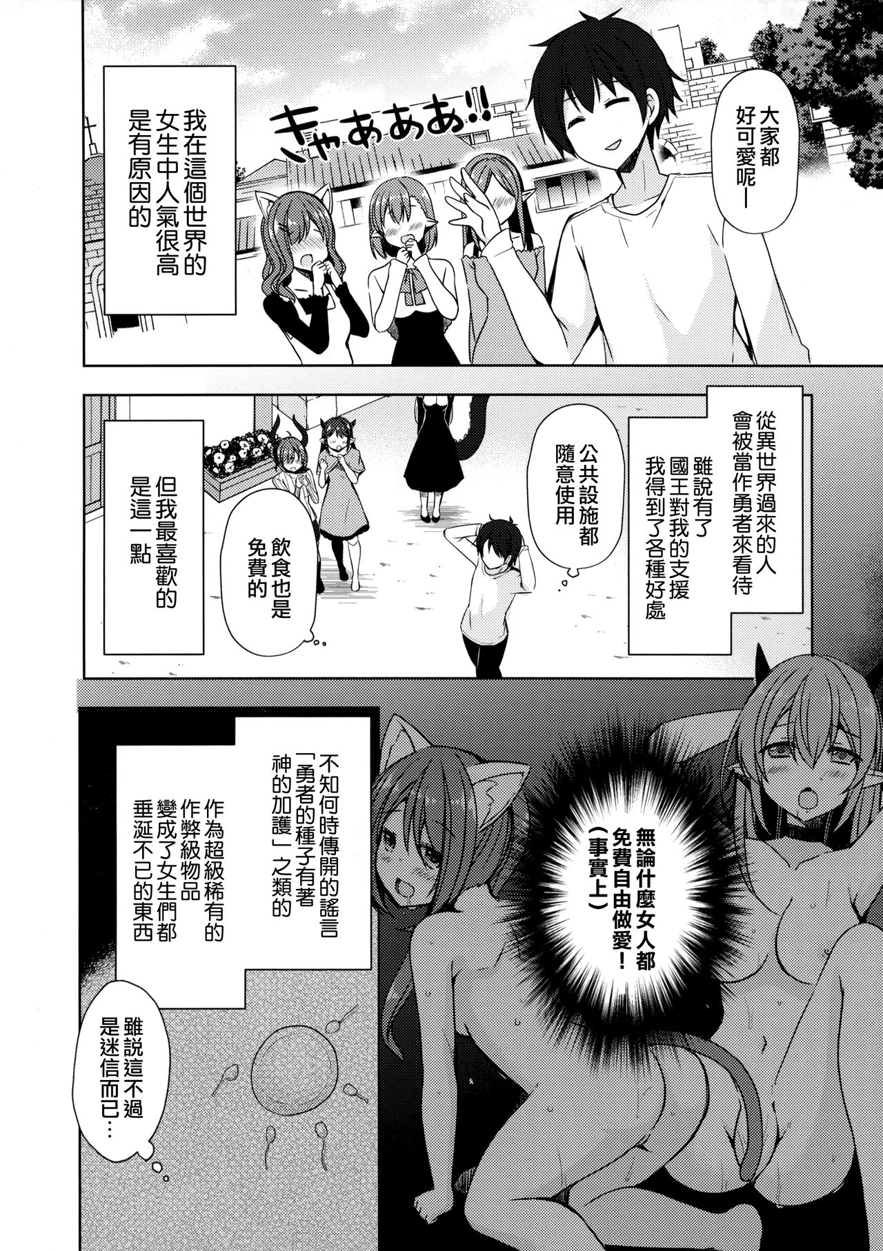 [日本漫画] (C95) [moriQ (Mori Airi)] Isekai Shoujo Onedarix  单本,兽耳,单男,暗黑皮肤,毛茸茸,丝袜#[19P]-4