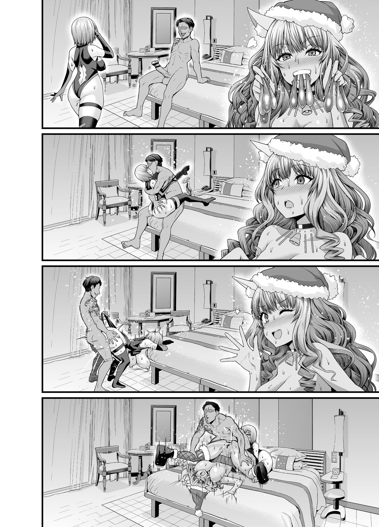 [Manga] [Ankman] Santa Suzuki gzen, sefure t n hamedri jikkyō (Fate/Grand Order) [Chinese] Single book, big breasts, NTR, beast ears, stockings#[8P]-7