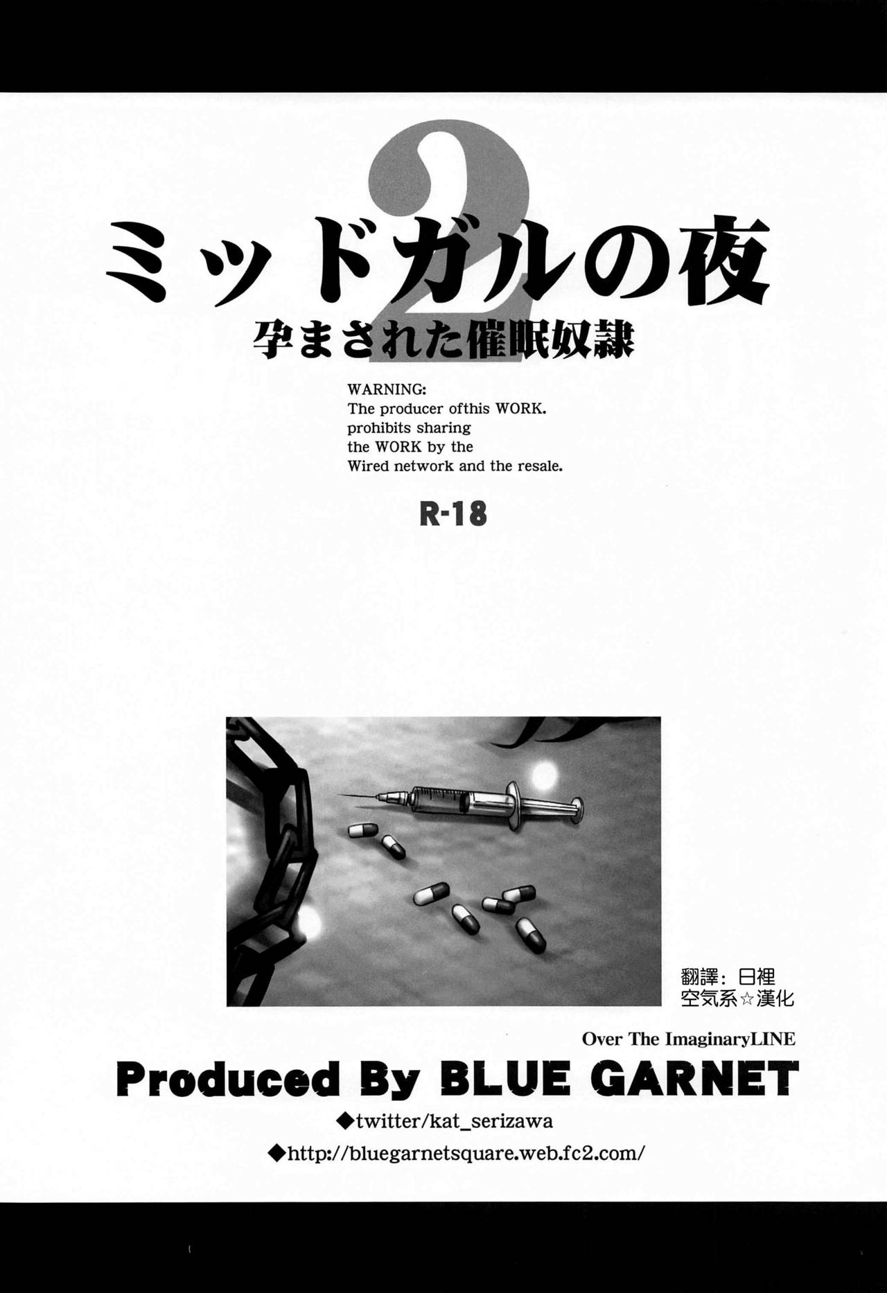 [日本漫画] [BLUE GARNET (Serizawa Katsumi)] Midgar no Yoru 2 (Final Fantasy VII)  单本,单女,单男,束缚,暗黑皮肤,丝袜#[19P]-4