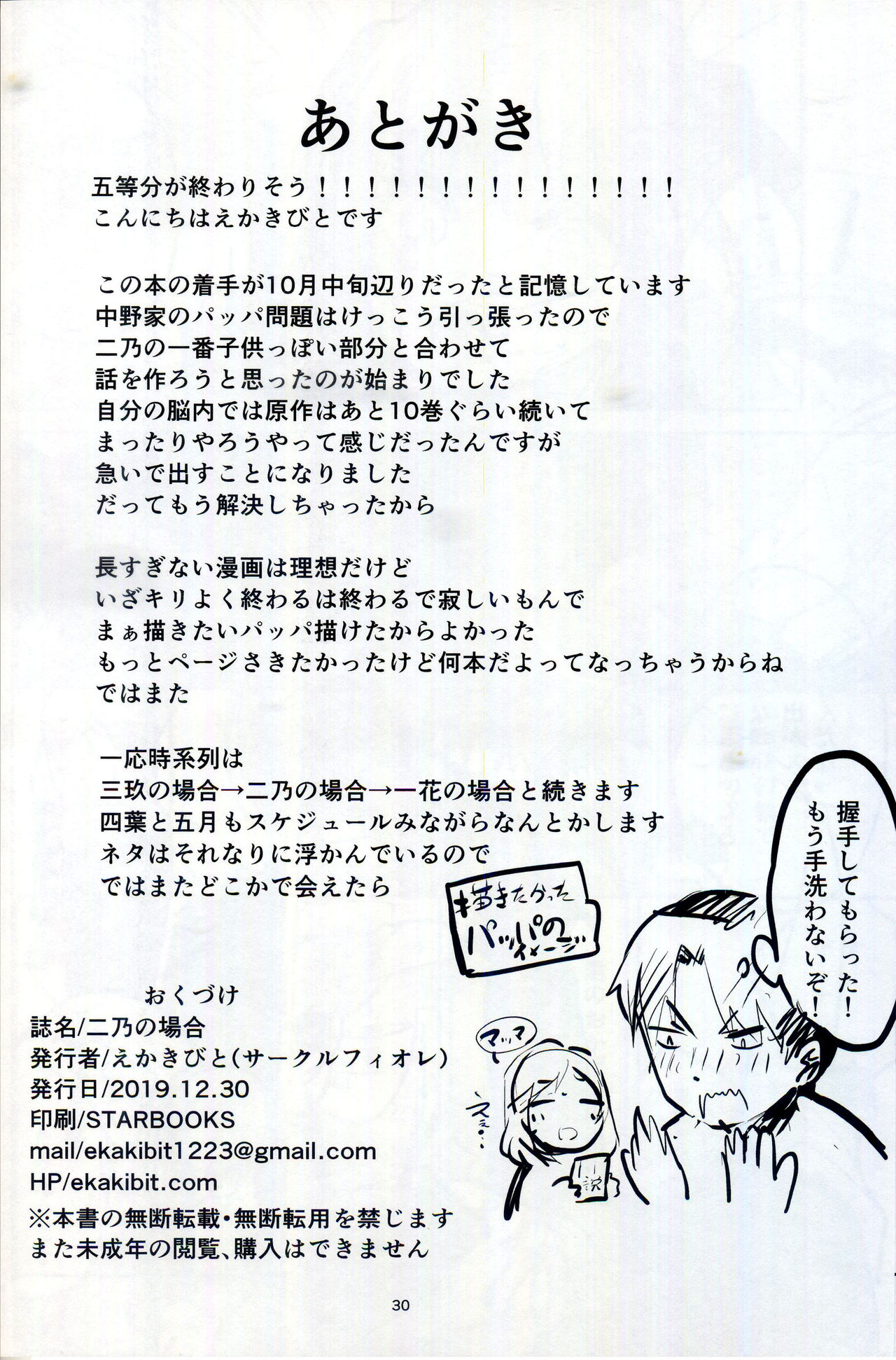 [日本漫画] (C97) [Circle-FIORE (Ekakibit)] Nino no Baai (Gotoubun no Hanayome)   单本,单女,单男,口交,丝袜#[30P]-29