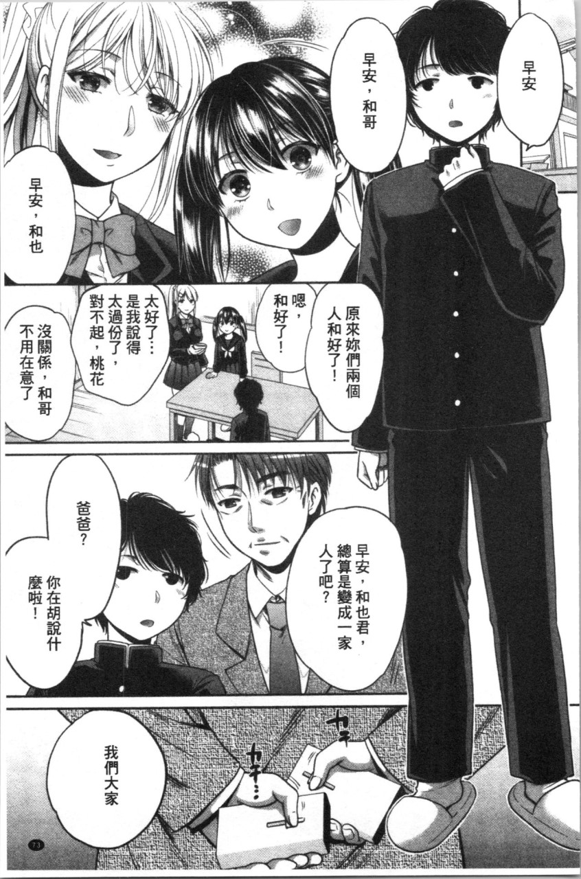 [Manga] [Harsawa] Fake Family: Sisters Falling to Stepfather [Chinese Translation] Single book, big breasts, female school uniform, group P#[193P]-75