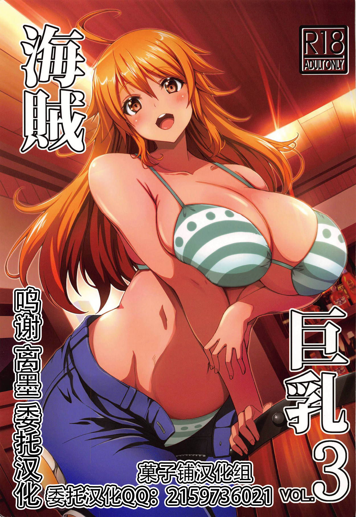 [日本漫画] [BRAVE HEART petit (KOJIROU!)] Kaizoku Kyonyuu 3 (One Piece)   单本,熟女人妻,巨乳大奶,内衣#[26P]-1
