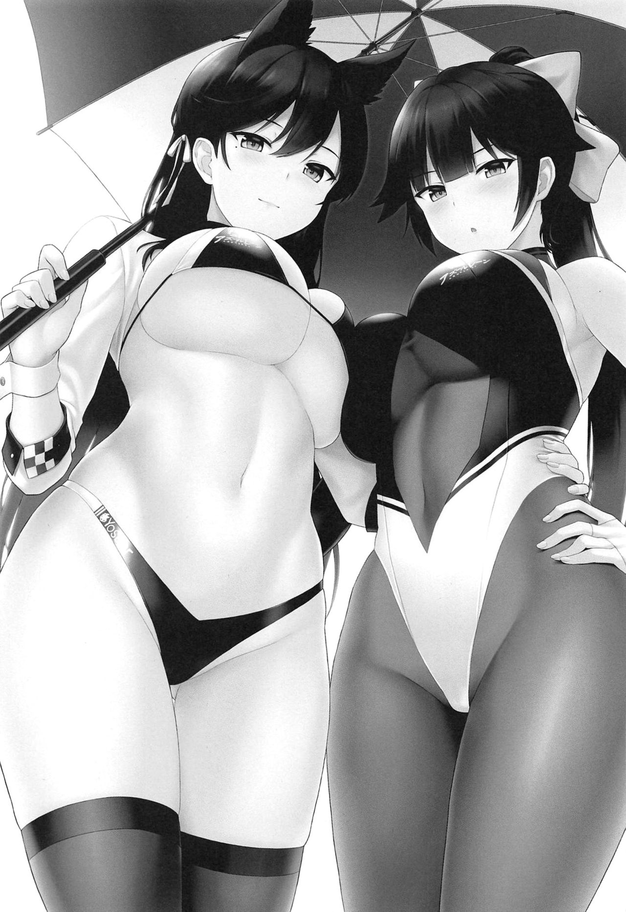 [日本漫画] (COMIC1☆15) [Kaki no Tane (Summer)] Takao to Atago no Choppiri H na RQ Satsueikai (Azur Lane)   单本,巨乳大奶,口交,群P,丝袜#[21P]-2