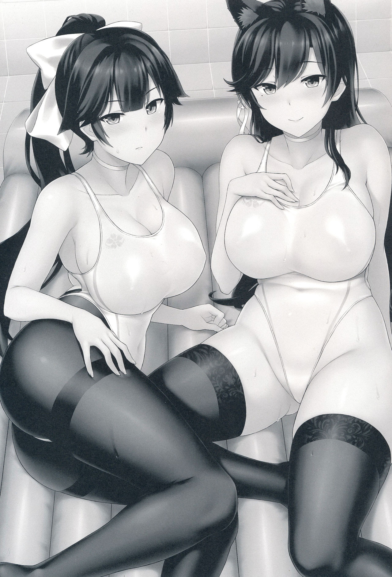 [日本漫画] (C95) [Kaki no Tane (Summer)] AzuLan Soap-bu -Juuou Hen- (Azur Lane)   单本,单男,群P,泳装,丝袜#[18P]-3