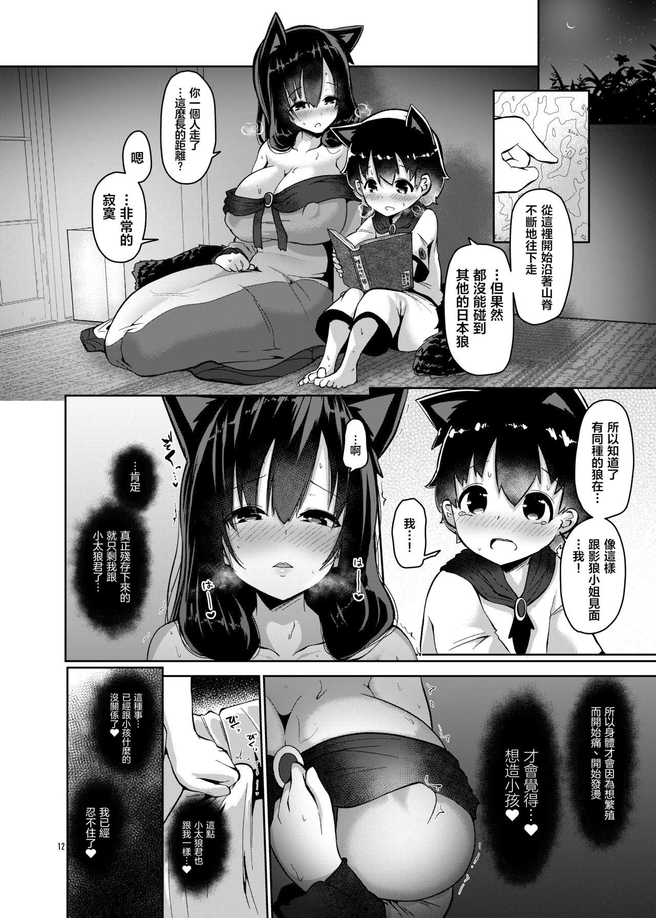 [日本漫画] [Komamesugata (Akure Ekuto)] Ookami-san wa Kozukuri shitai! 狼小姐想要造孩子！ (Touhou Project)   单本,正太控,巨乳大奶,单女,兽耳,单男#[33P]-12