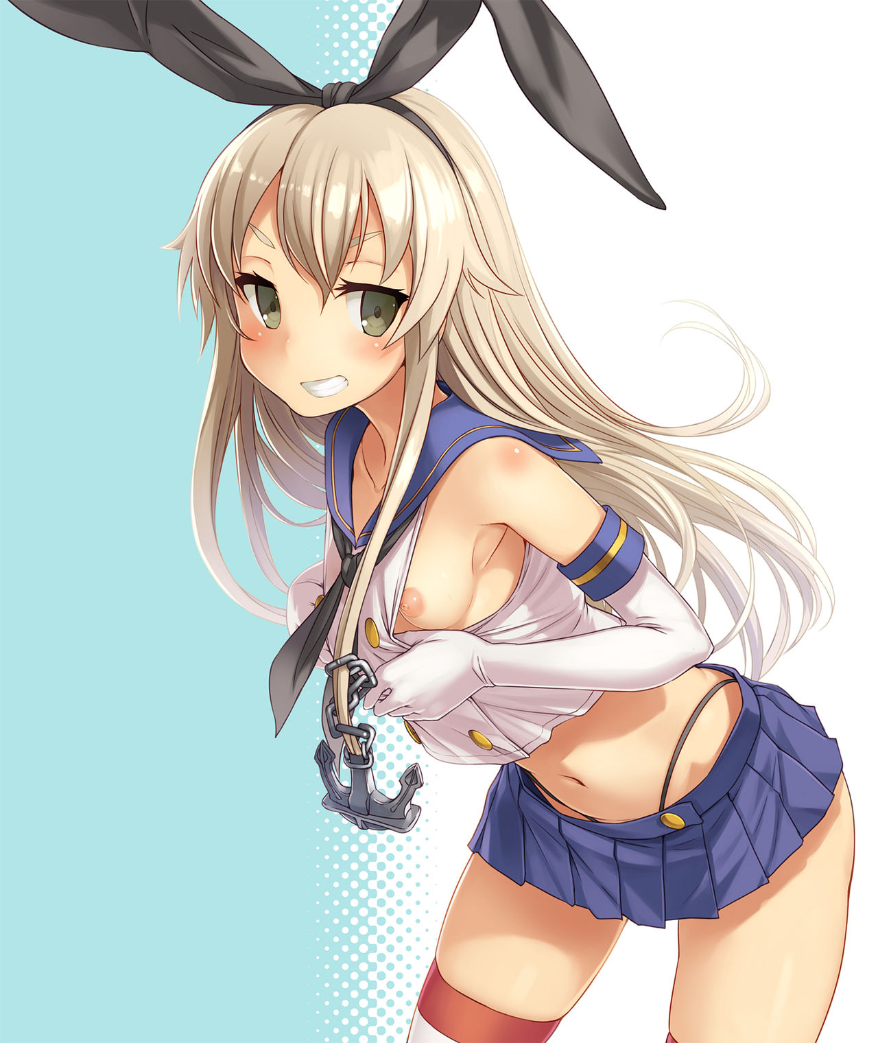 [Manga] (C92) [AskRay (Bsshi)] Shimakaze-chan t Teitku n Oki na (Kantai Cllectin -KanClle-) Single book, single female, female student uniform, single male, creampie creampie, stockings#[15P]-10