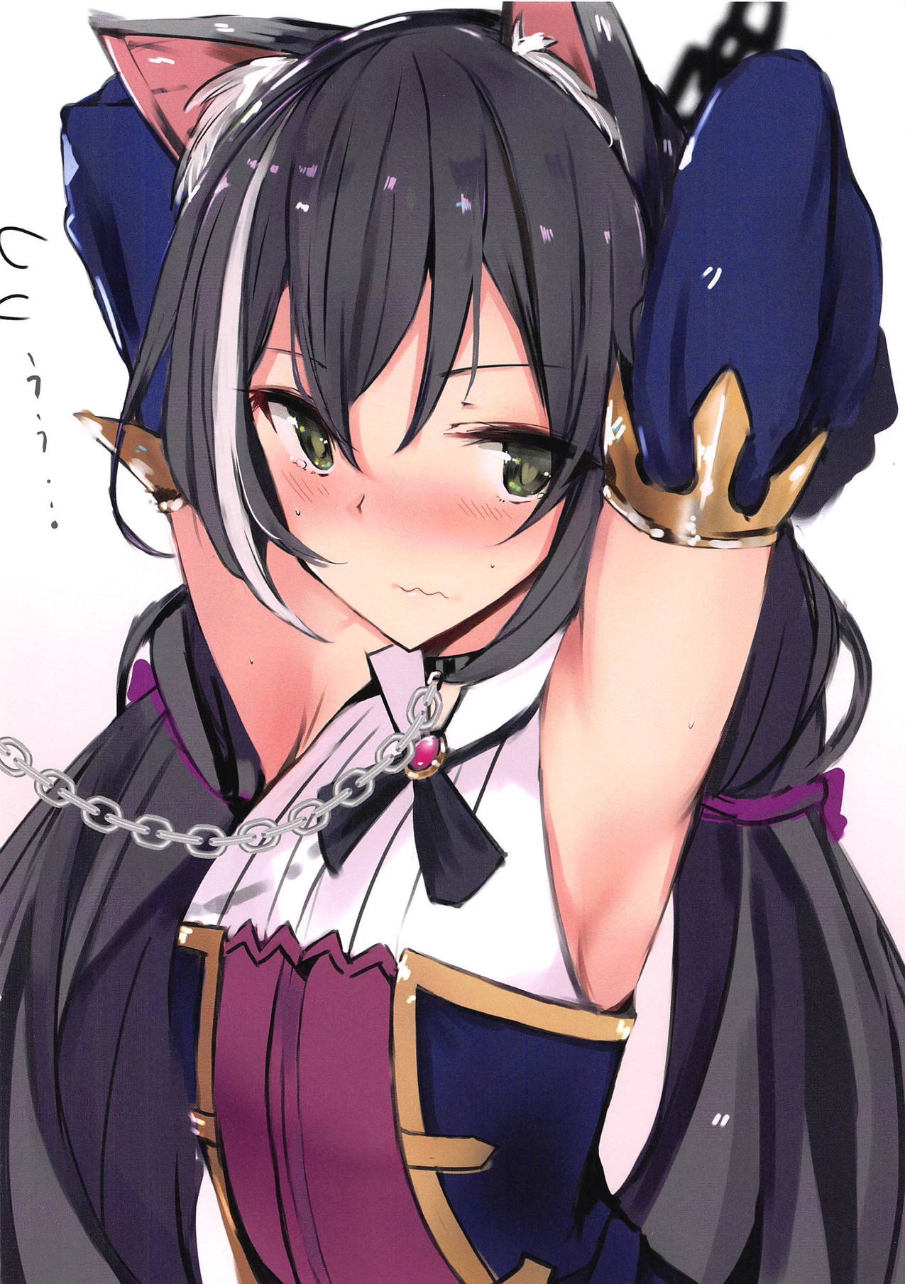 [Manga] (COMIC1☆15) [Mut Lab (Mut)] Ecchi na Kt Shite Cnnect Suru Hn (Princess Cnnect! Re:Dive) Single book, loli, beast ears, single man, cat woman, furry, stockings#[15P]-13