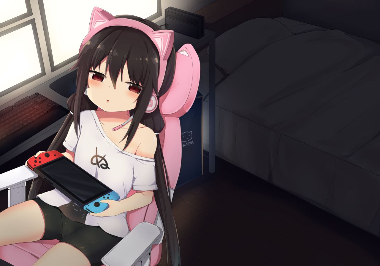 [Manga] [Stry Circle (Tnari)] Dwner-kei Gamer Otut ga Nii-san Sukisuki Imut Succubus ni Naru made Single book, loli, single male, ponytail, fertilization#[33P]-1