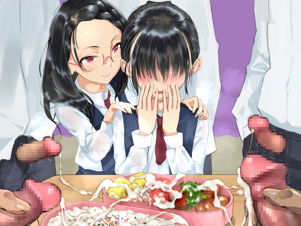 [日本漫画] [Chitei no Nikuya] Gakkou de ShokuSe.  來去學校大吃一精  单本,眼镜,女学生制服,连裤袜,口交#[48P]-29