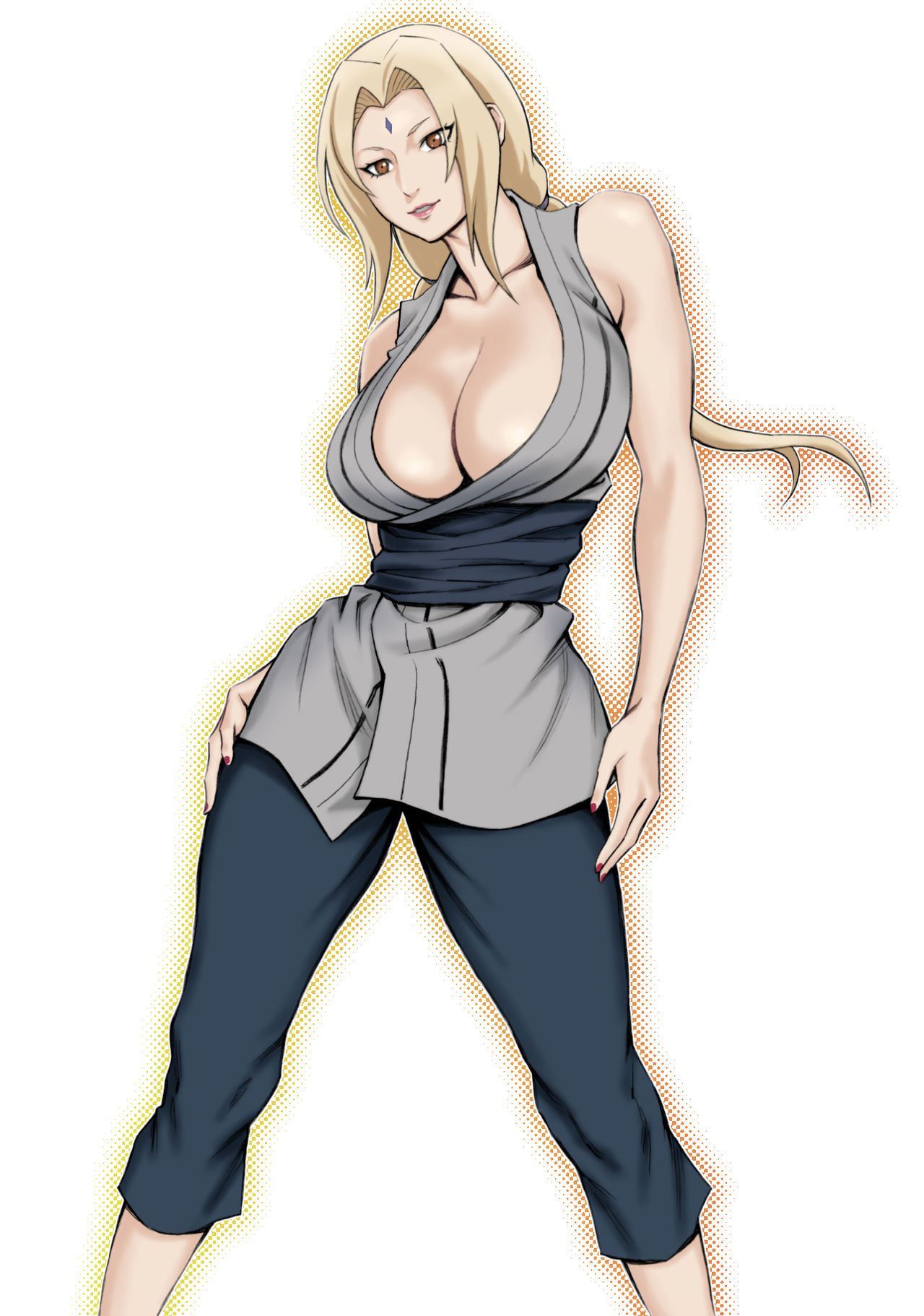 [Manga] [DT Kobo (DAIGO)] I definitely want to get my dream Tsunade-sama pregnant (NARUTO) [ Single book, Zhengtai Guan, big breasts, single female, single male#[19P]-2