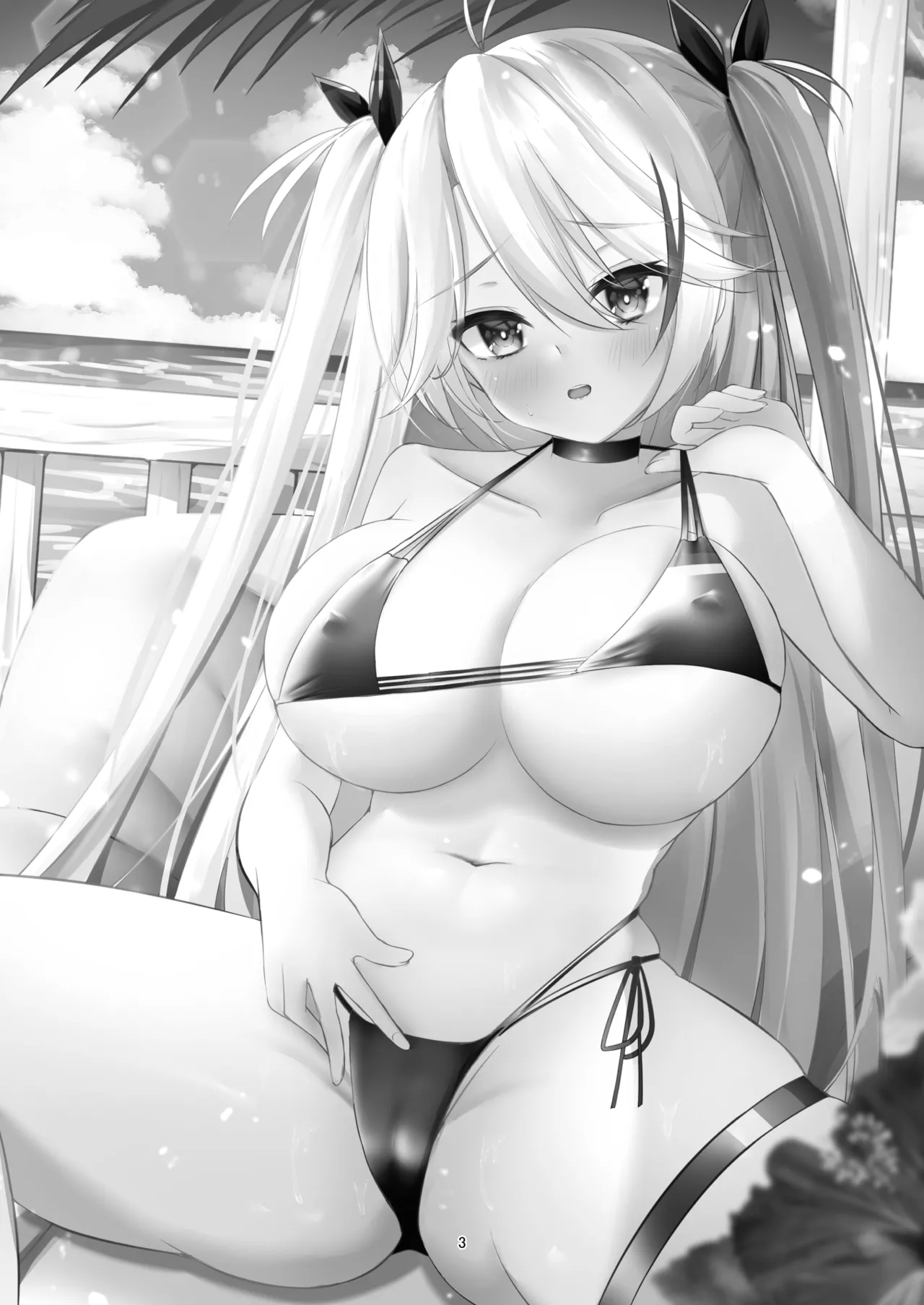 [日本漫画] [パーティーばろっと (ばろっと)] プリンツ・オイゲンの淫らなヒ・ミ・ツ (アズールレーン)  单本,巨乳大奶,单女,单男,比基尼,泳装#[24P]-2