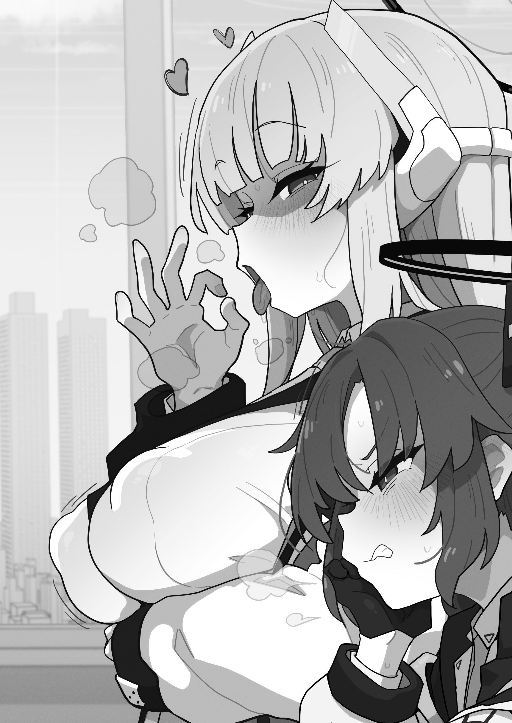 [日本漫画] [えくりぷす (朧月)] ユウカちゃんには内緒ですよ？♥ (ブルーアーカイブ)｜要对优香酱保密哦？♥ 单本,巨乳大奶,露出,大阴茎#[19P]-18