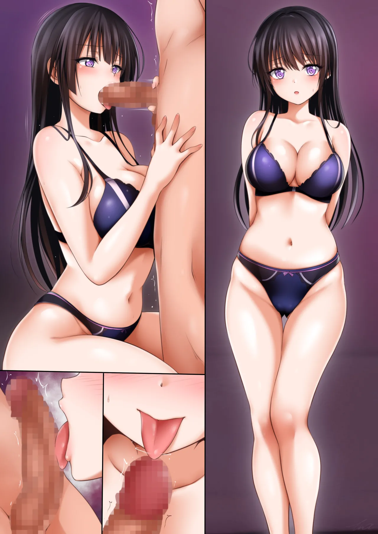 [日本漫画] [Tina] バンドリ 白金燐子 ご奉仕フェラ＆パイズリ 单本,巨乳大奶,全彩,口交,乳交#[5P]-4