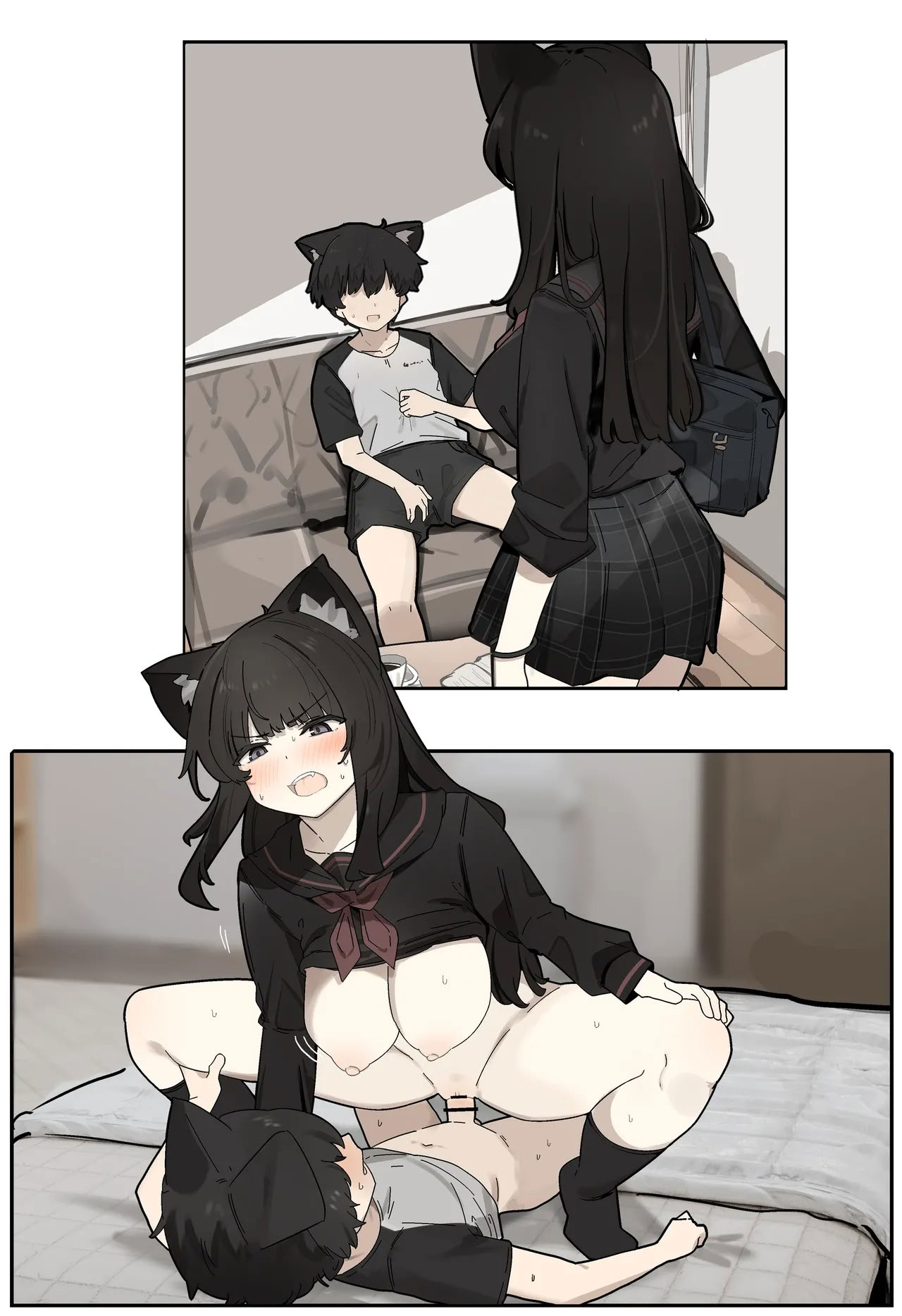 [日本漫画] [なわけな] 関西獣人 [中国翻訳] 单本,黑丝丝袜,巨乳大奶,单女,兽耳,单男#[8P]-5