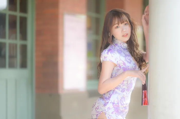 [爱美足] NO.040 Listening 旗袍絲襪高跟美腿外拍 街拍#[87P]-11