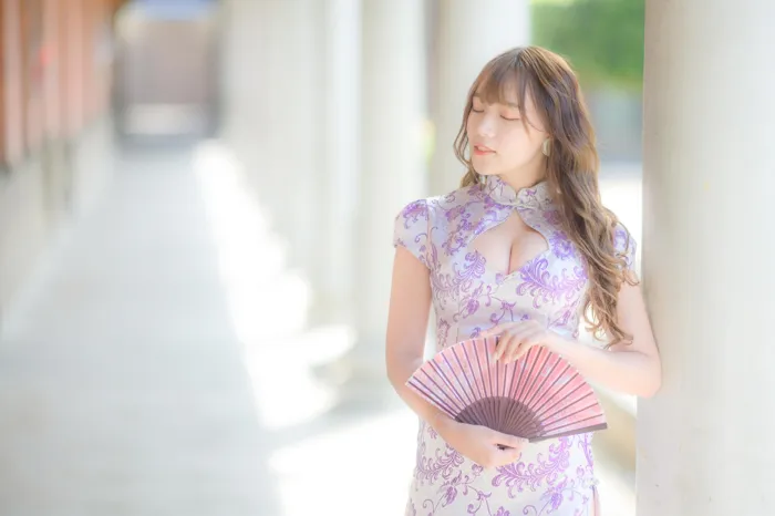 [爱美足] NO.040 Listening 旗袍絲襪高跟美腿外拍 街拍#[87P]-12