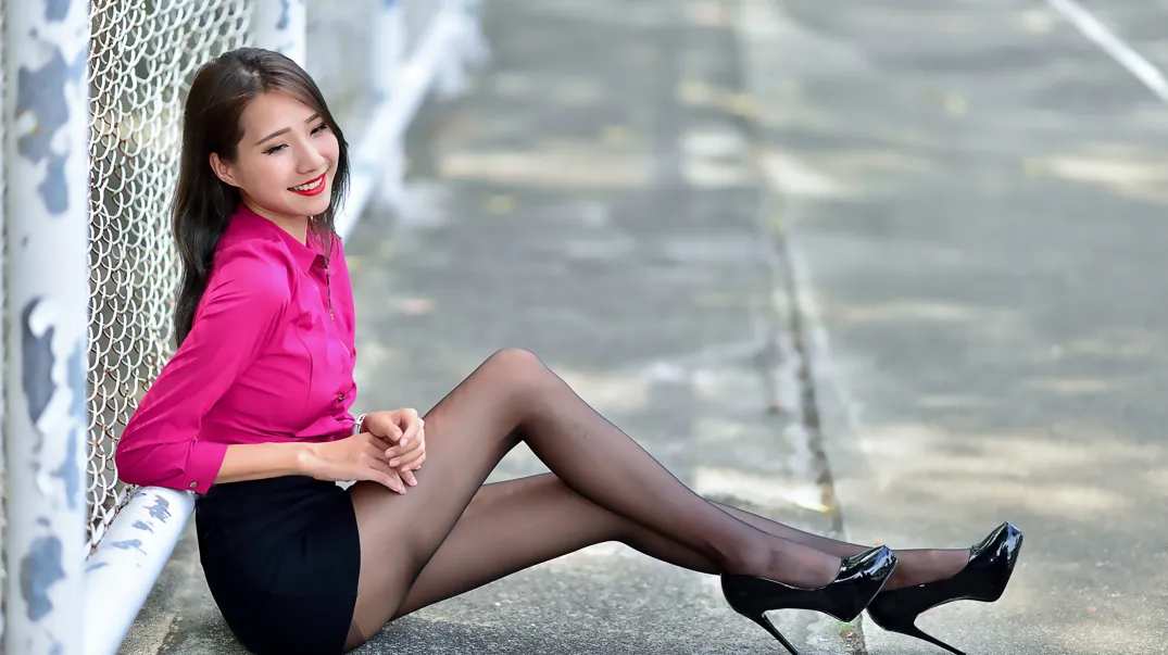 [爱美足] NO.199 Anita黄韵菲 OL黑丝高跟美腿 街拍#[105P]-14