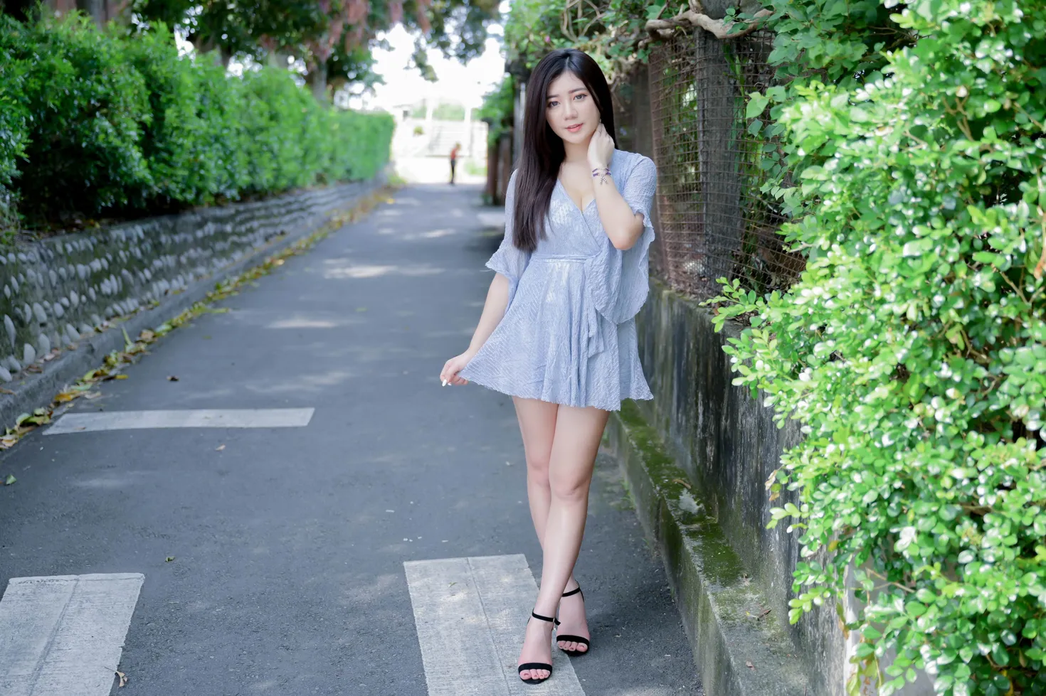 [爱美足] NO.211 乐乐 连衣裙凉高美腿 街拍#[71P]-1