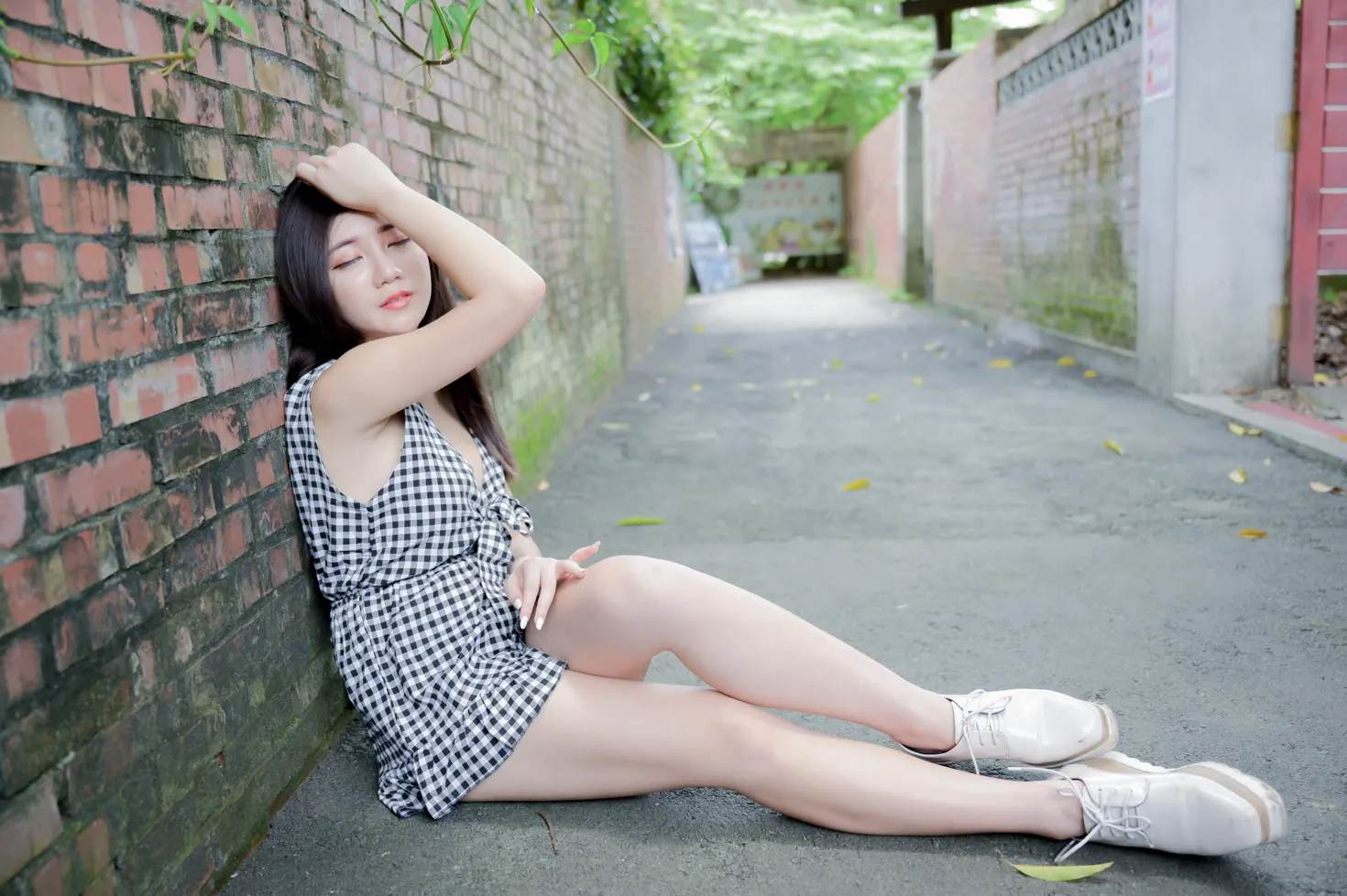[爱美足] NO.214 乐乐 休闲布鞋美腿 街拍#[95P]-3