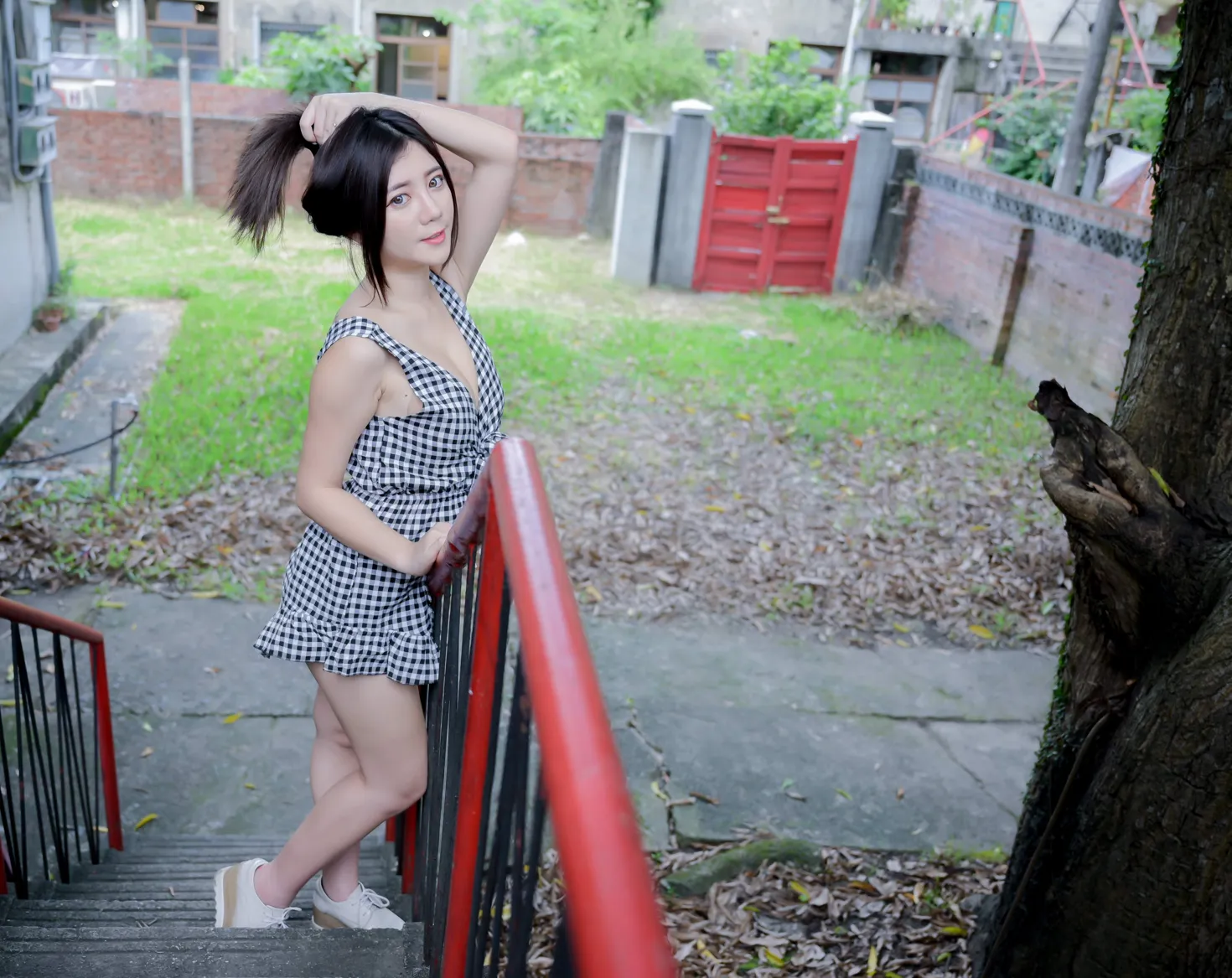 [爱美足] NO.214 乐乐 休闲布鞋美腿 街拍#[95P]-8