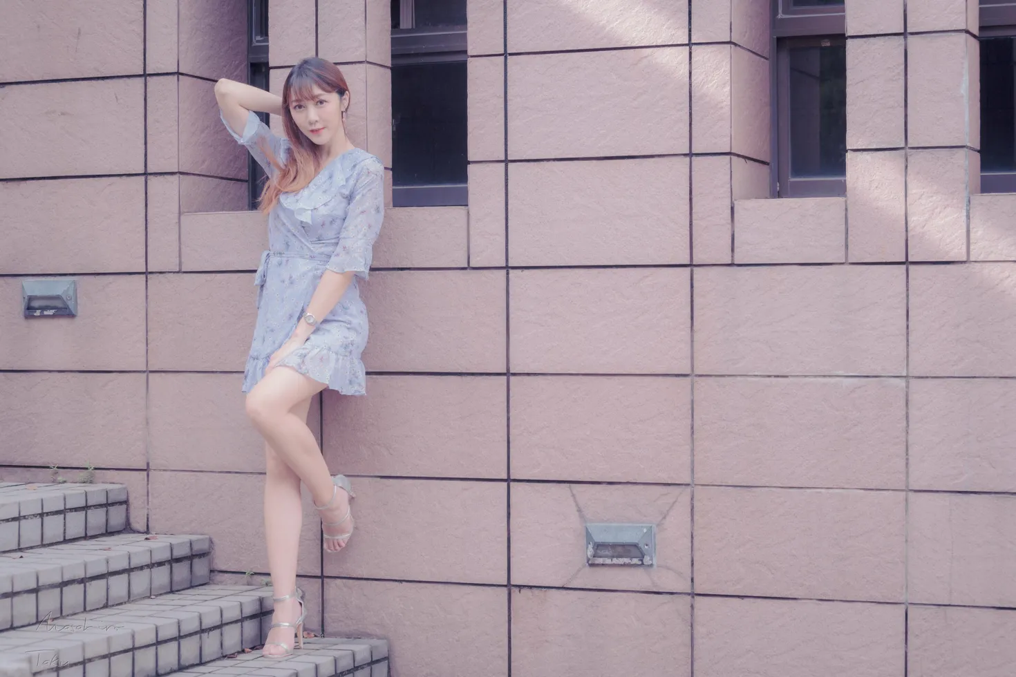 [爱美足] NO.197 彭璇 连衣短裙涼高美腿 街拍#[58P]-3