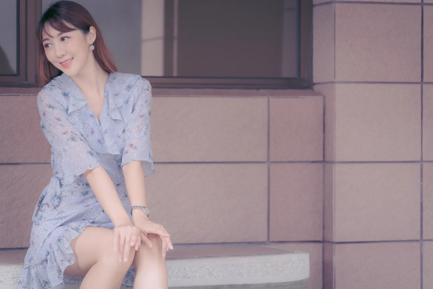 [爱美足] NO.197 彭璇 连衣短裙涼高美腿 街拍#[58P]-17
